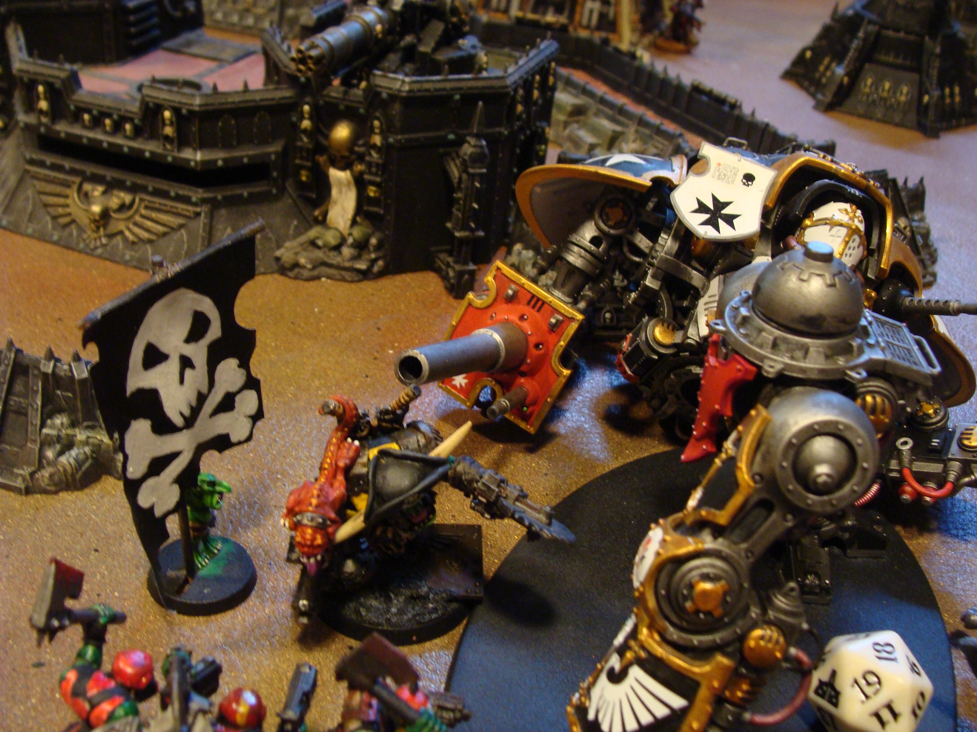 Admech, Battle Report, Imperial Knight, Mechanicum, Orks