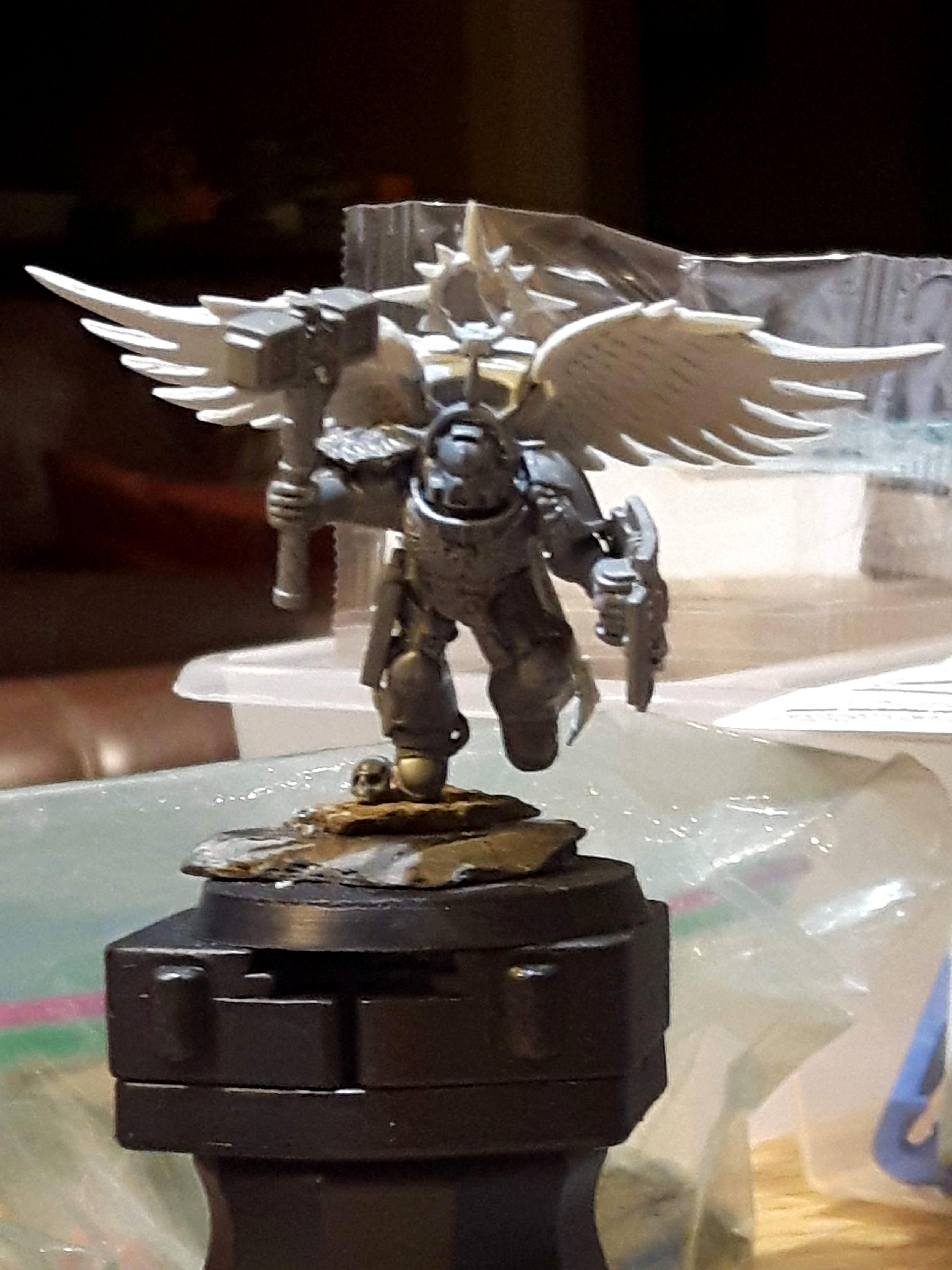 Astartes, Blood Angels, Captain, Conversion, Jump Pack, Sable Brotherhood, Slamguinius, Smash Capain, Space Marines, Successor, Work In Progress