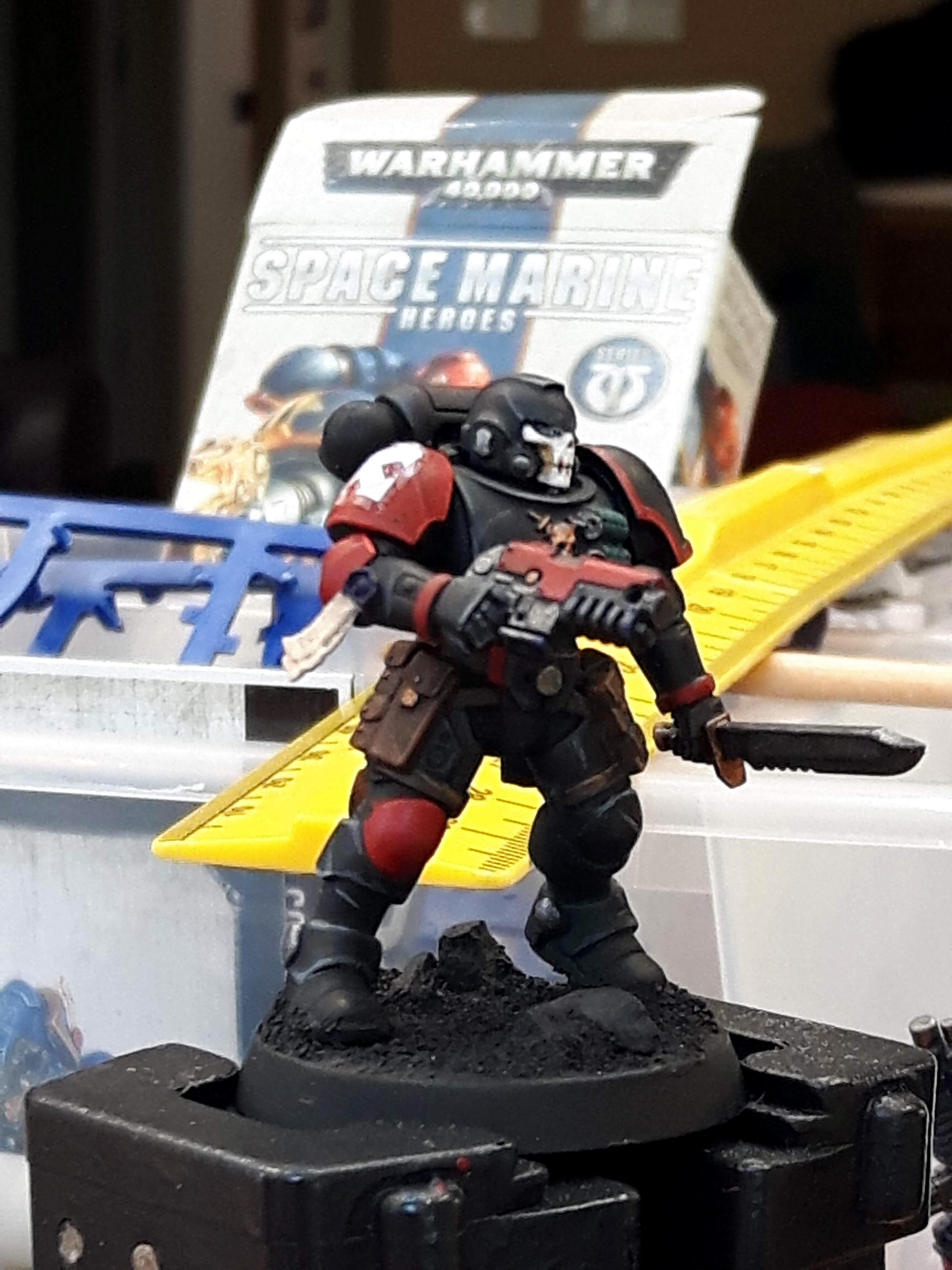 Astartes, Blood Angels, Painting, Riever, Sable Brotherhood, Space Marines, Successor