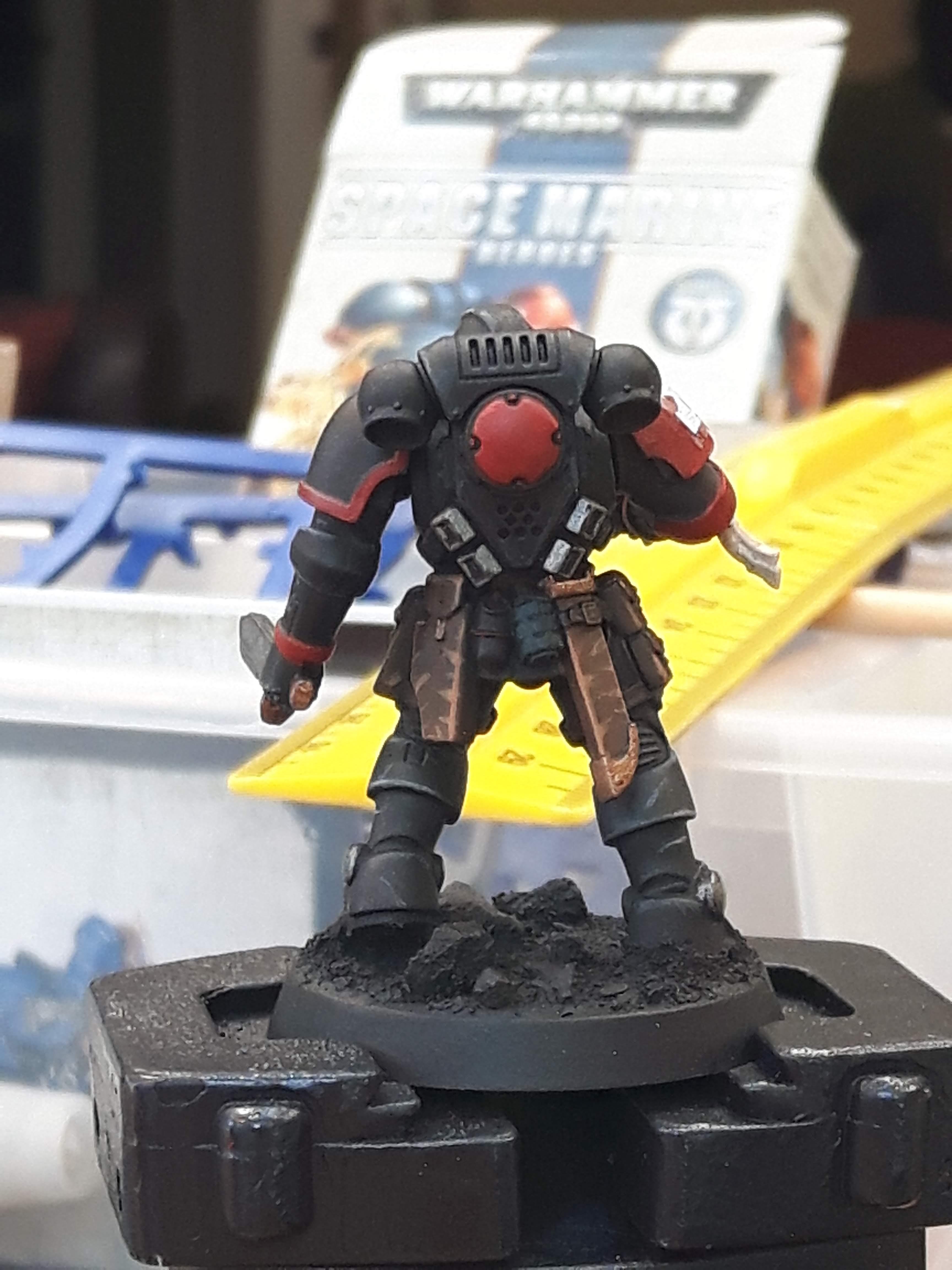 Astartes, Blood Angels, Painting, Riever, Sable Brotherhood, Space Marines, Successor