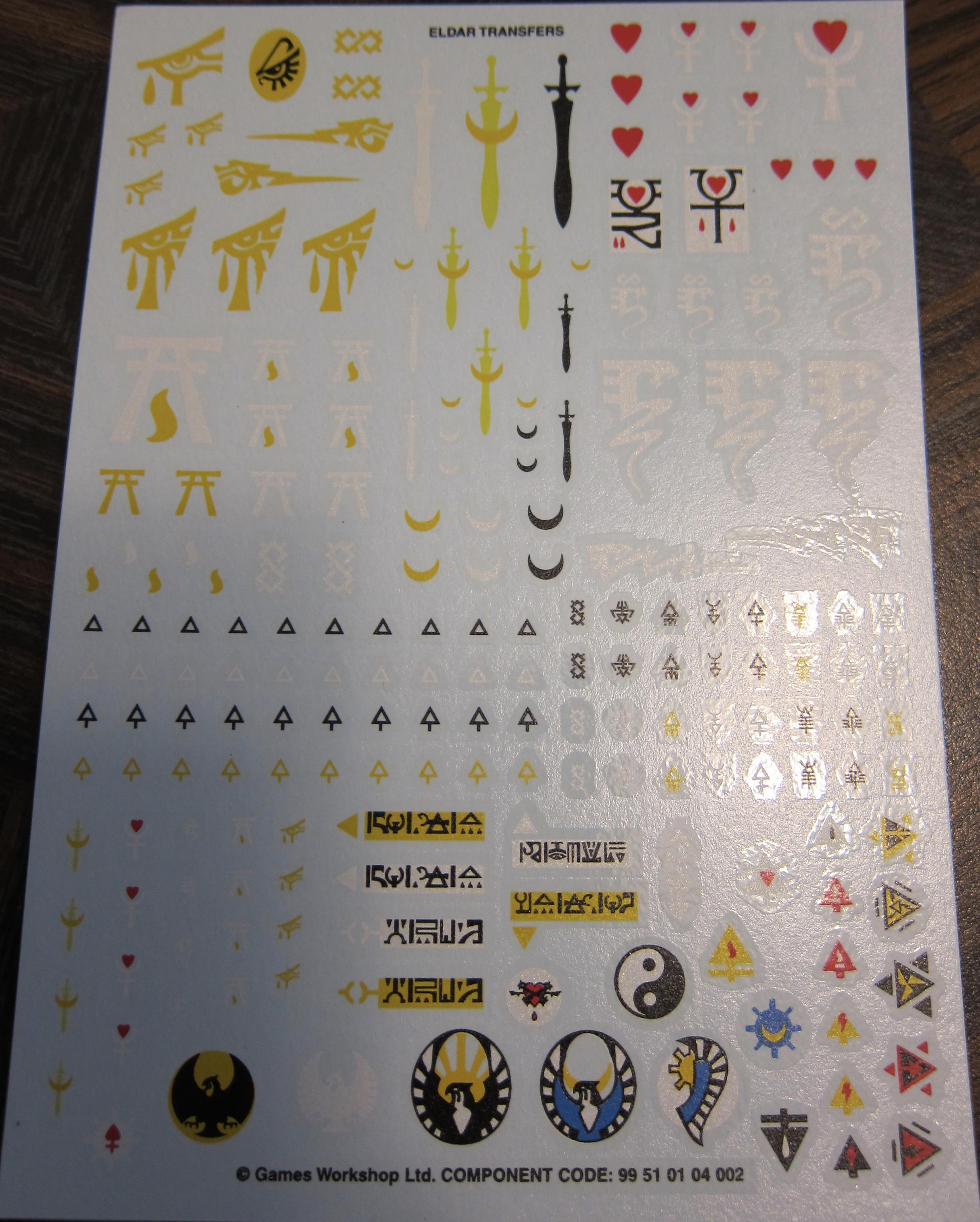 Old eldar transfers