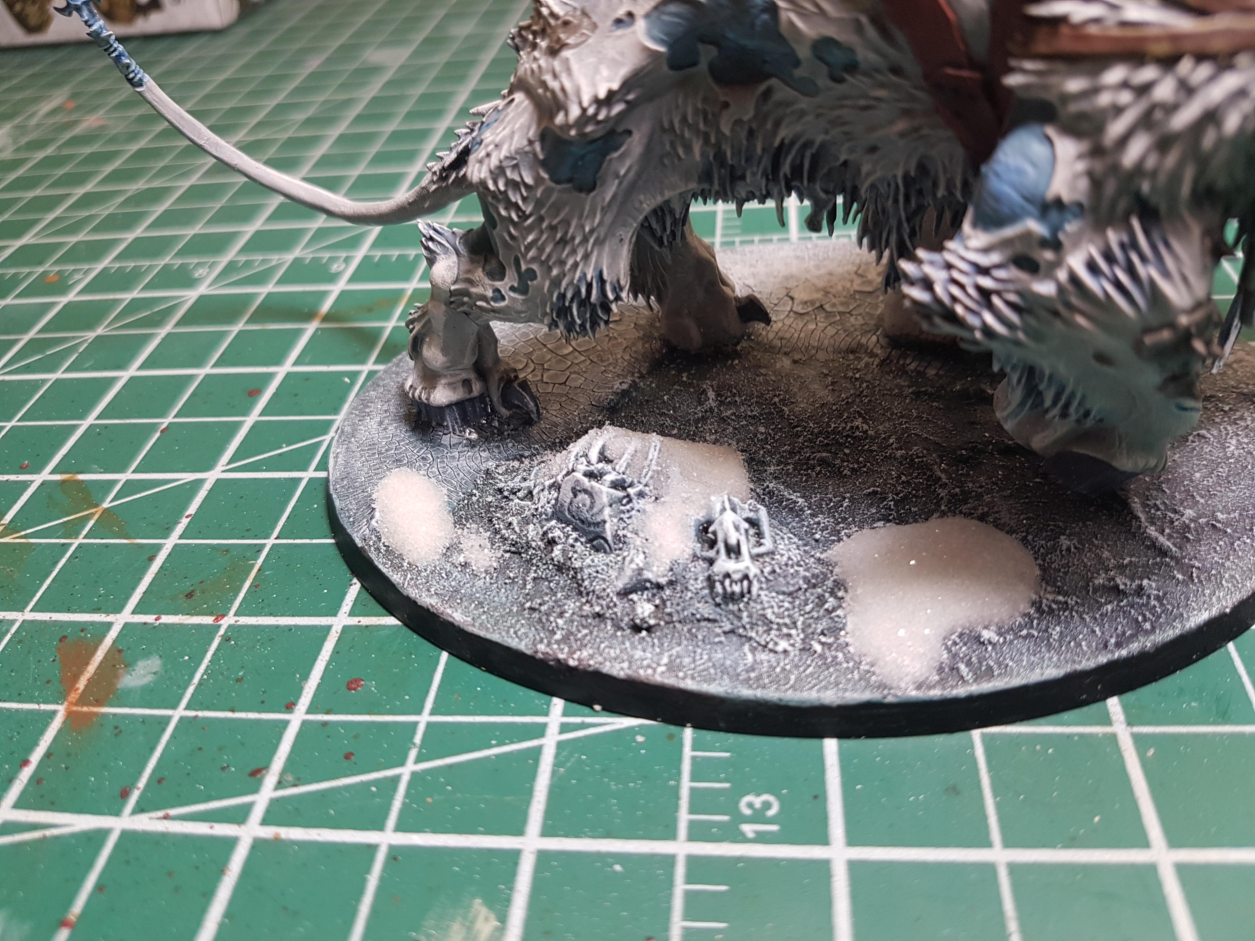 Age Of Sigmar, Beastclaw Raiders, Ice, Ice Base, Ogres, Snow, Winter, Winter Base
