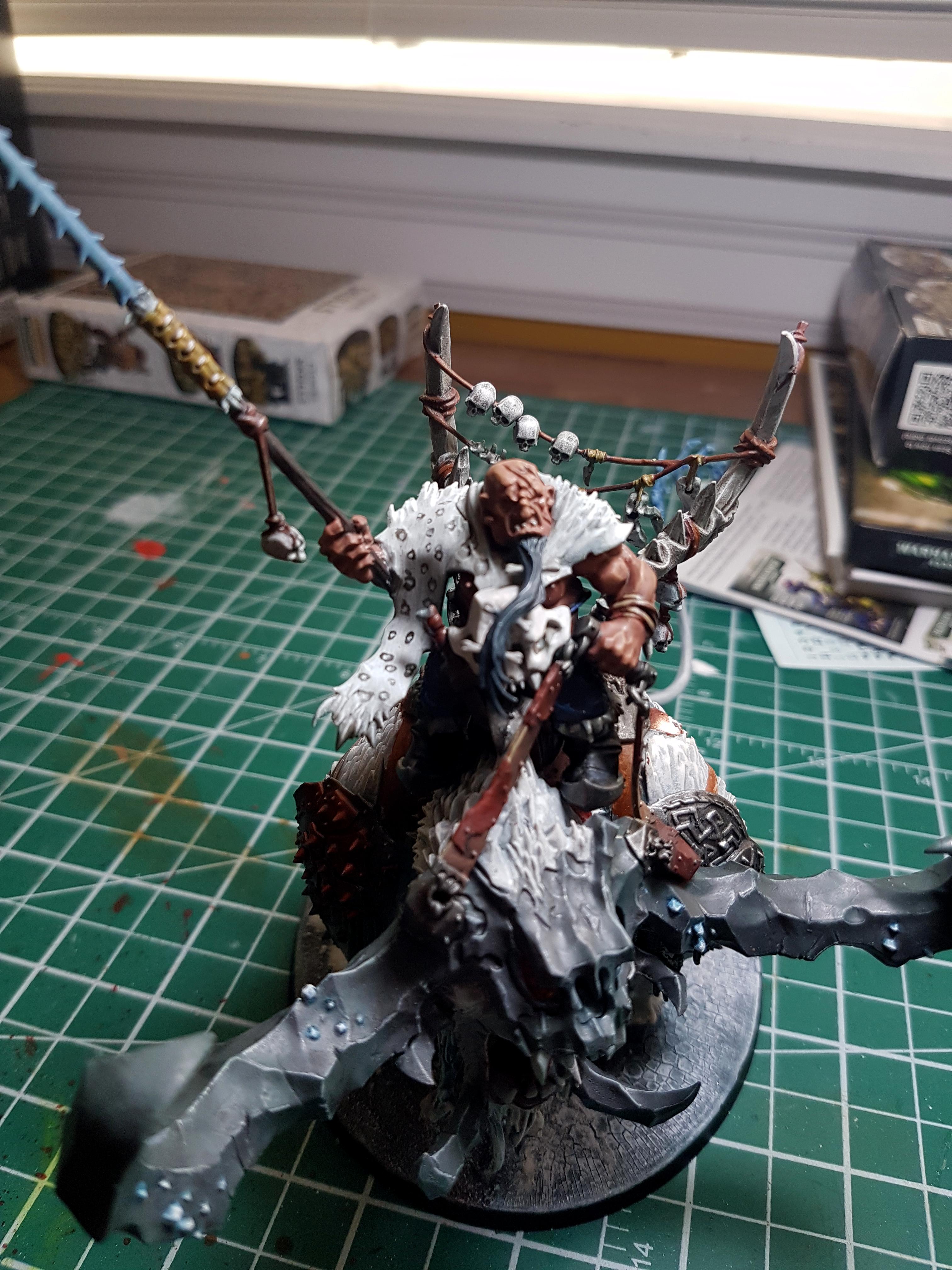 Age Of Sigmar, Beastclaw Raiders, Ice, Leopard Spots, Ogres, Snow, Winter