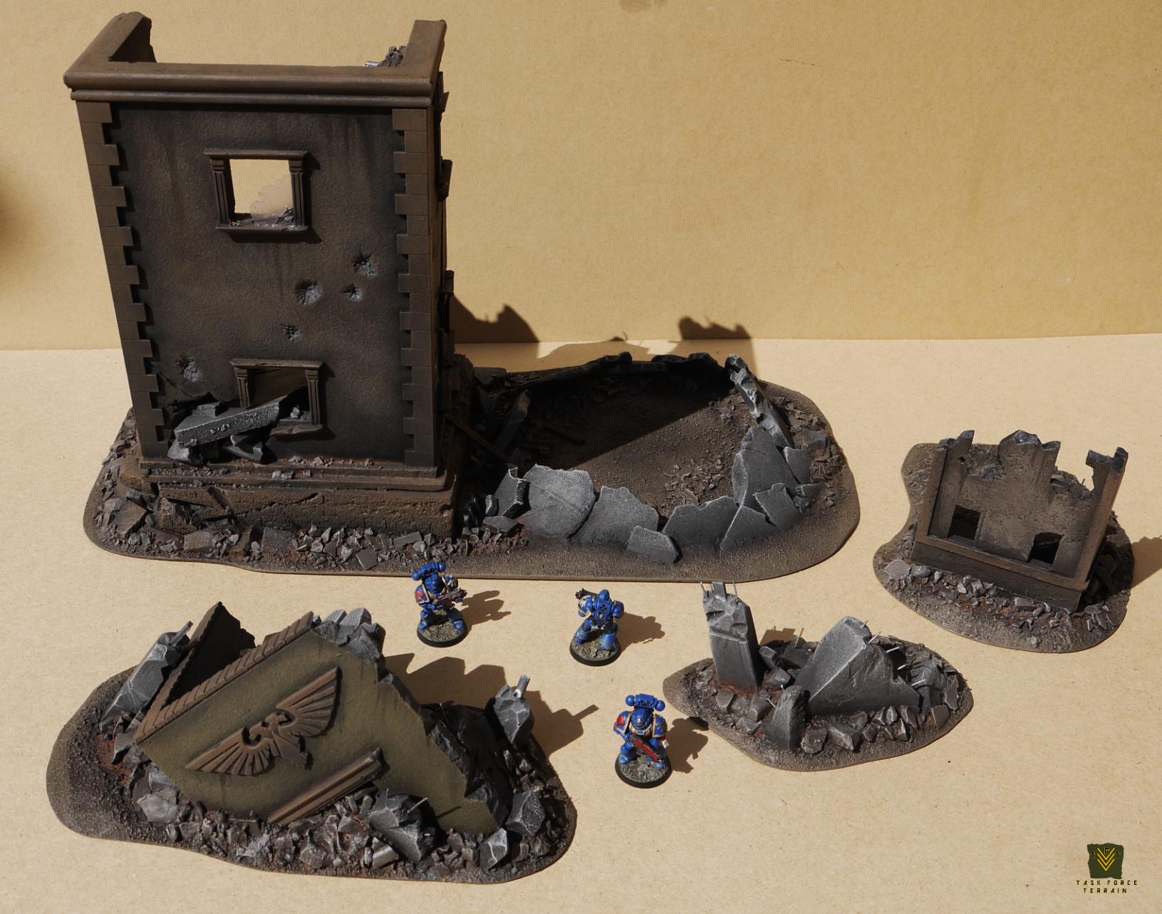 City, Gothic, Rubble, Ruin, Terrain, Urban, Wargames, Warhammer 40,000, Warhammer Fantasy