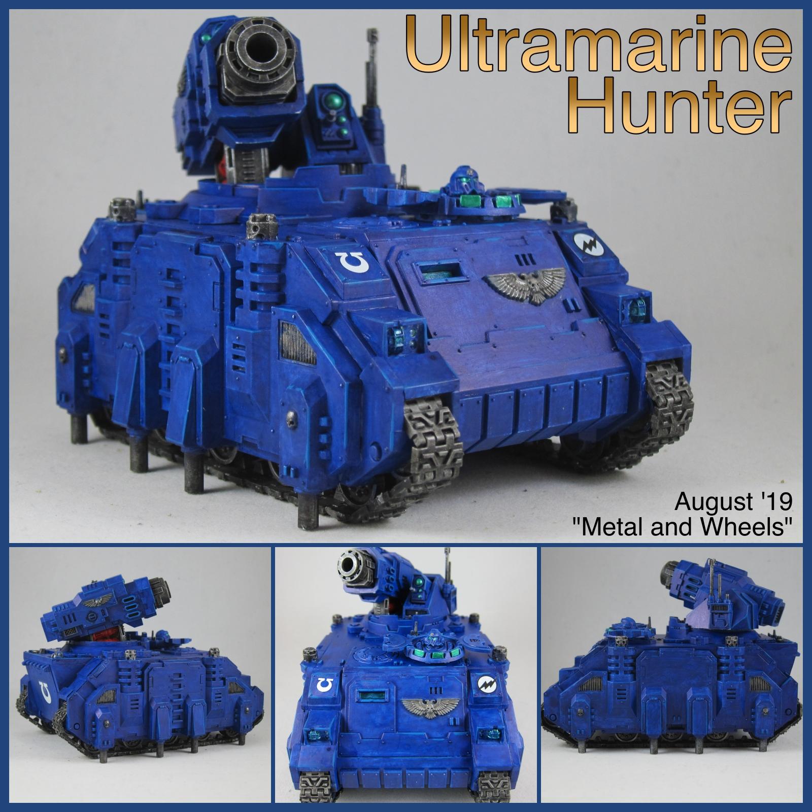 Hunter, Imperial, Space Marines, Tank, Ultramarines, Warhammer 40,000