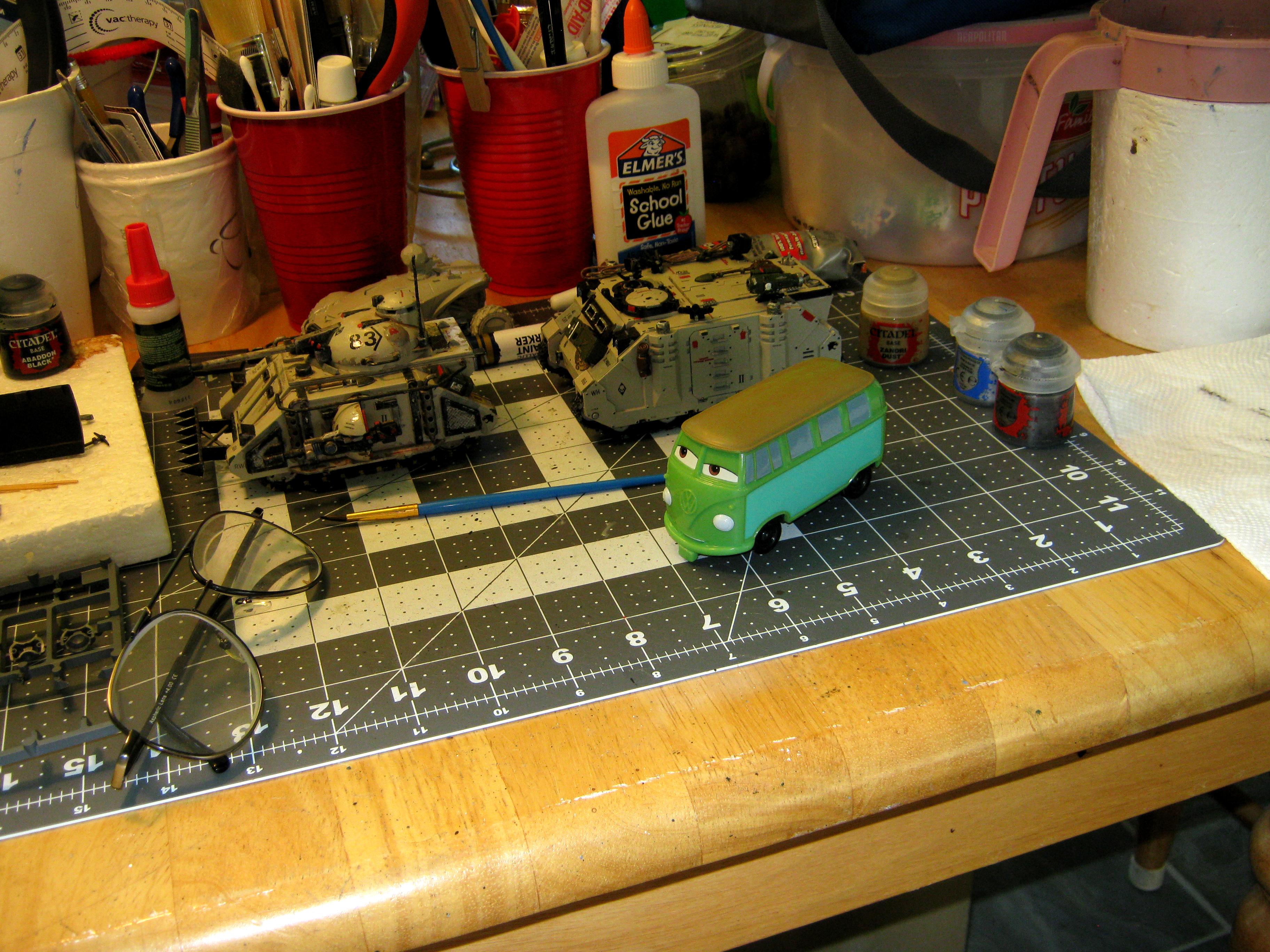 Conversion, Counts As, Imperial Navy, Kit Bash, Volkswagon, Volkswagon Bus, Vw