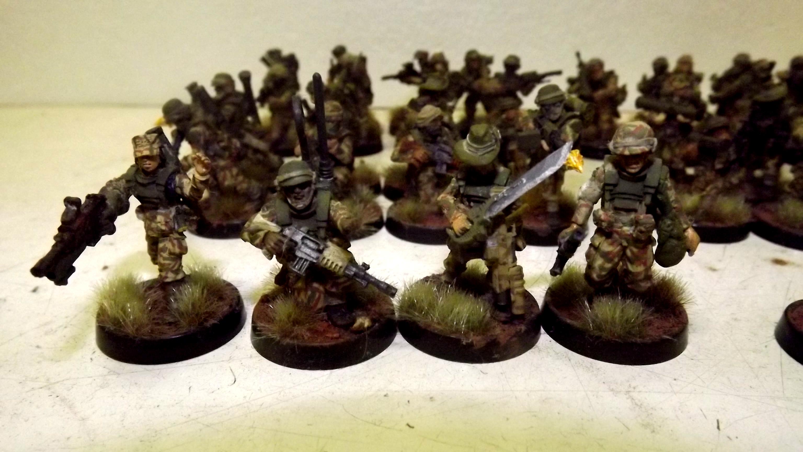 Command, Female Guardsman, Guardsmen, Imperial Guard, Lieutenant, Medic, Officer, Sergeant, Victoria Miniatures, Vox