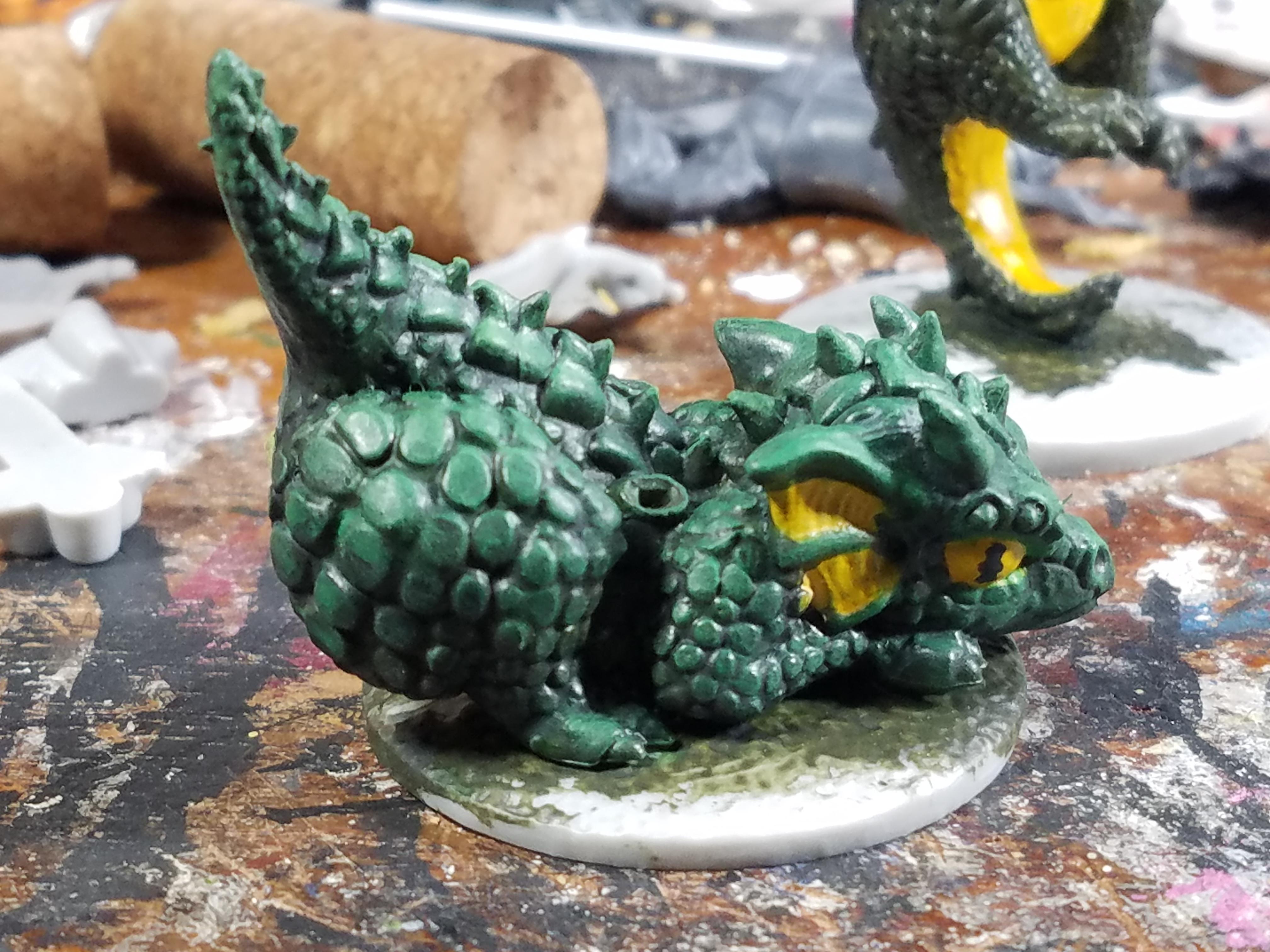 Dragon, Drybrush, Reaper, Reaper Bones, Rocky, Work In Progress