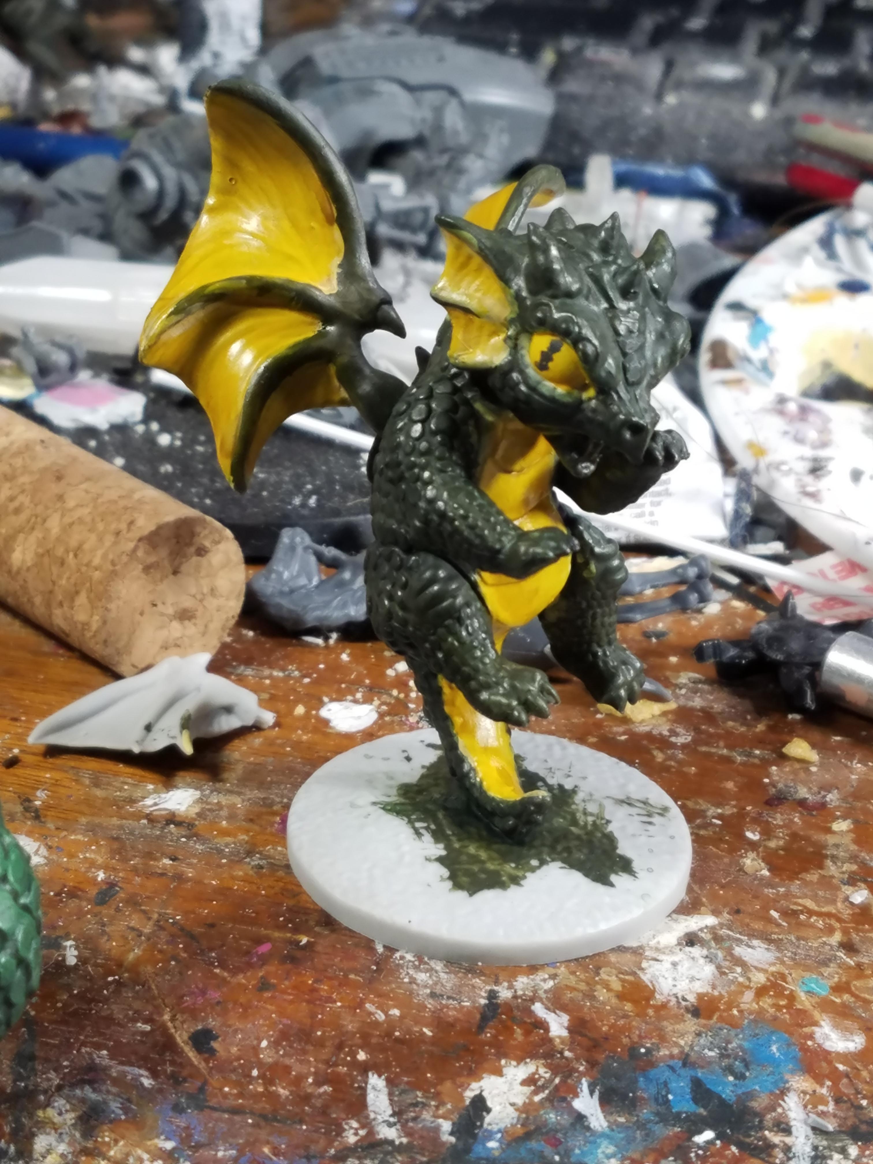 Dragon, Reaper, Reaper Bones, Rocky, Work In Progress