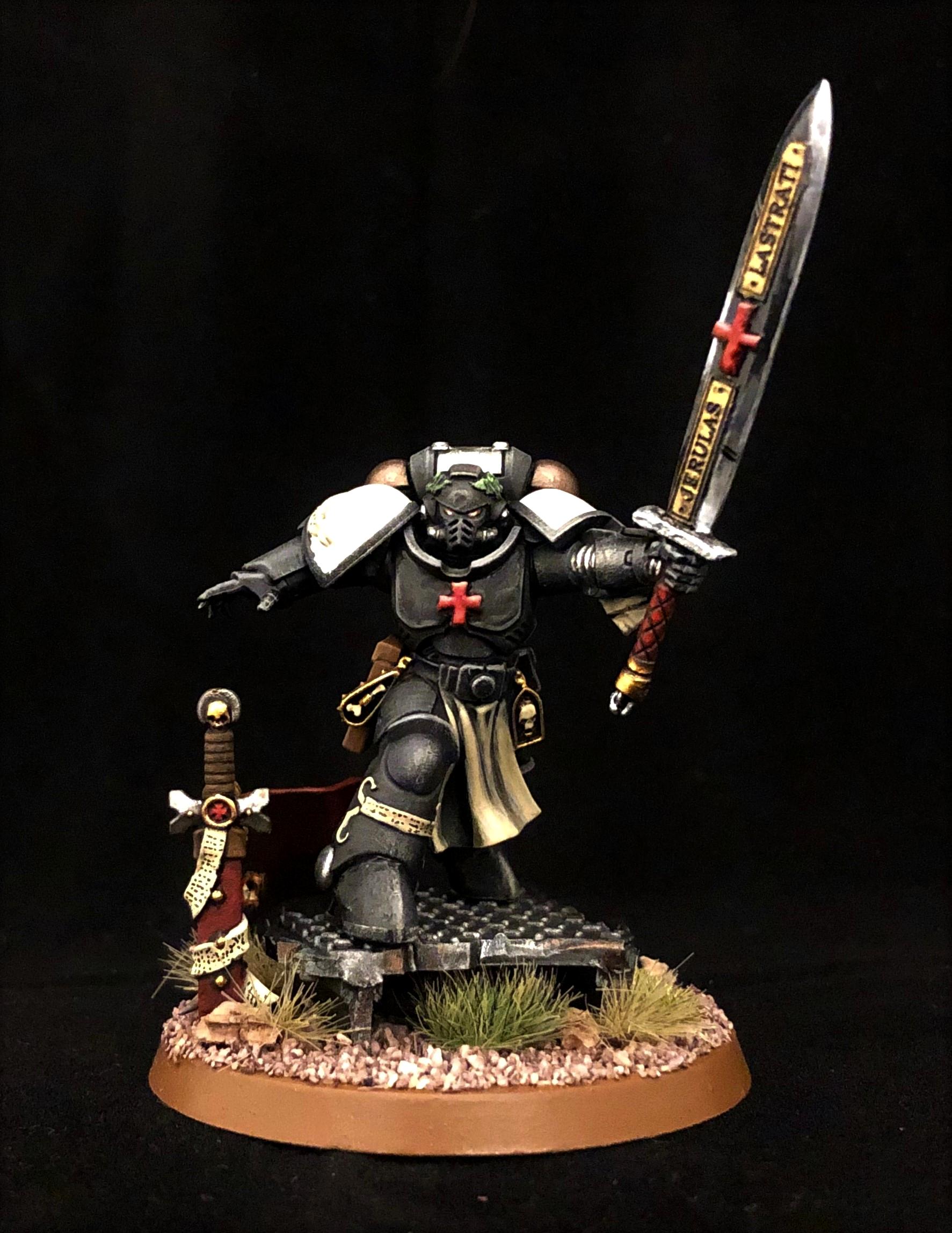 Black Templar Primaris Emperors Champion, Black Templars, Black Templars Emperors Champion, Bt Emperors Champion, Primaris Emperors Champion