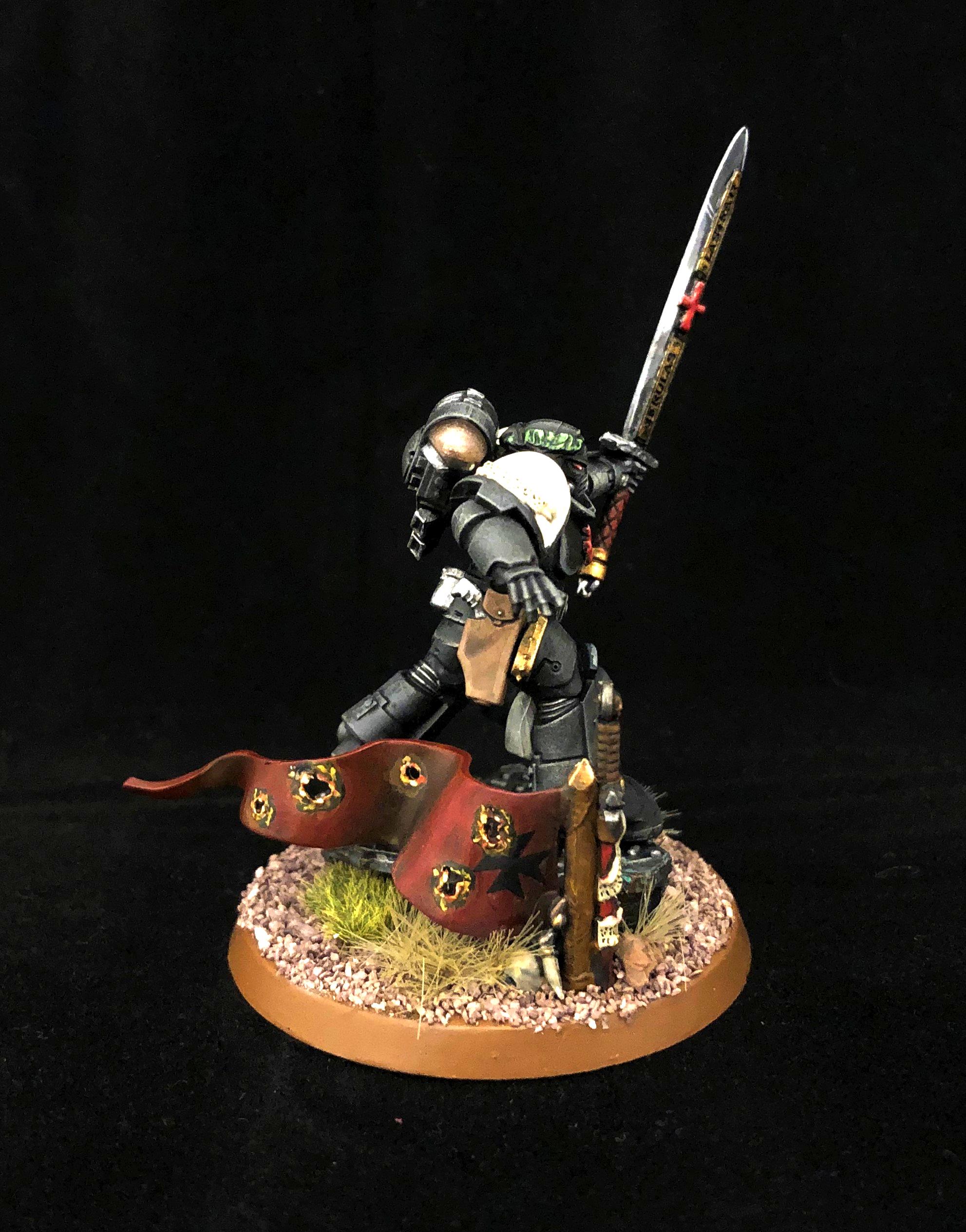 Black Templar Primaris Emperors Champion, Black Templars, Black Templars Emperors Champion, Bt Emperors Champion, Primaris Emperors Champion