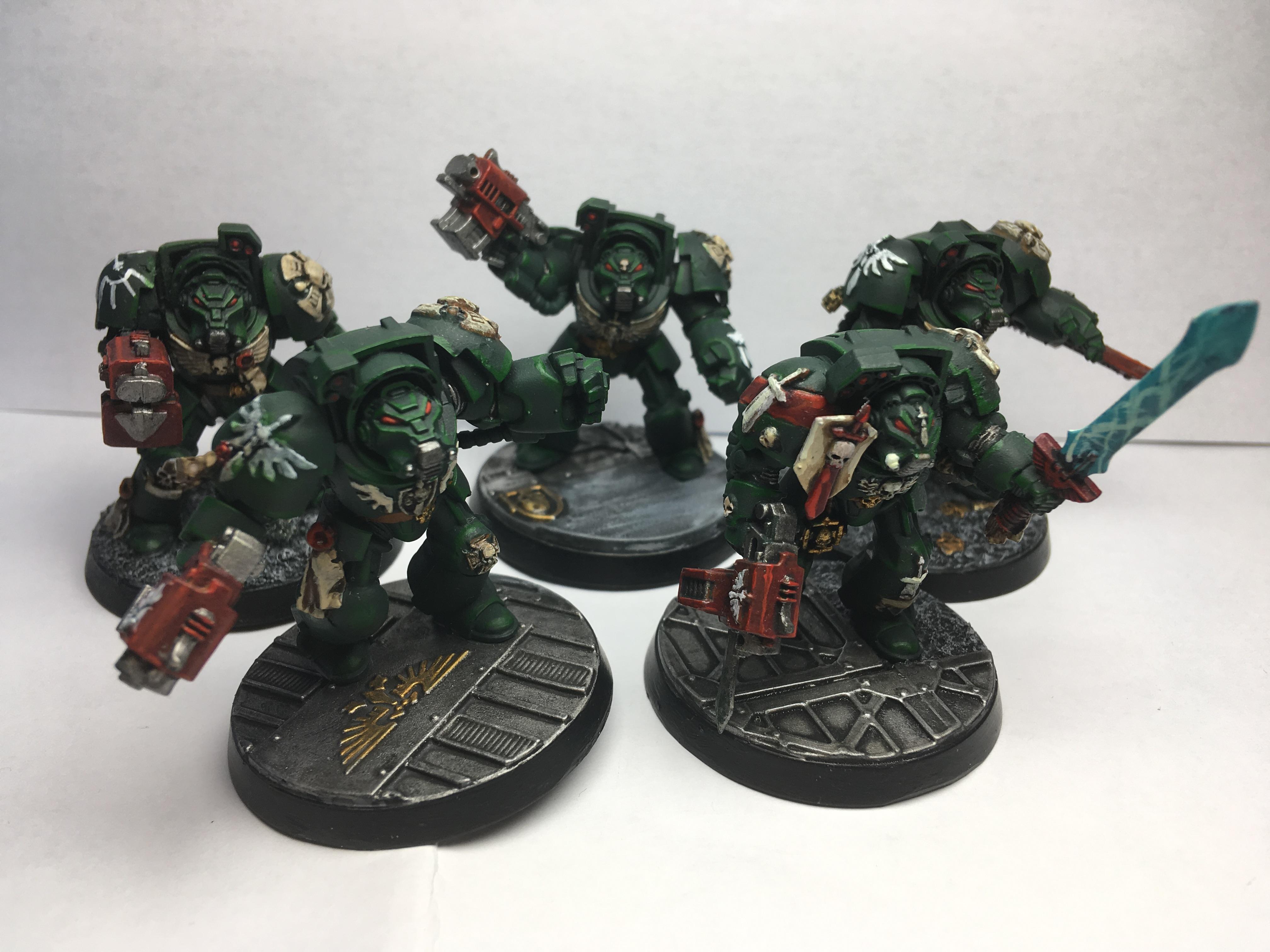 Adeptus Astartes, Dark Angels, Deathwing, Green, Space Marines, Terminator Armor, Warhammer 40,000