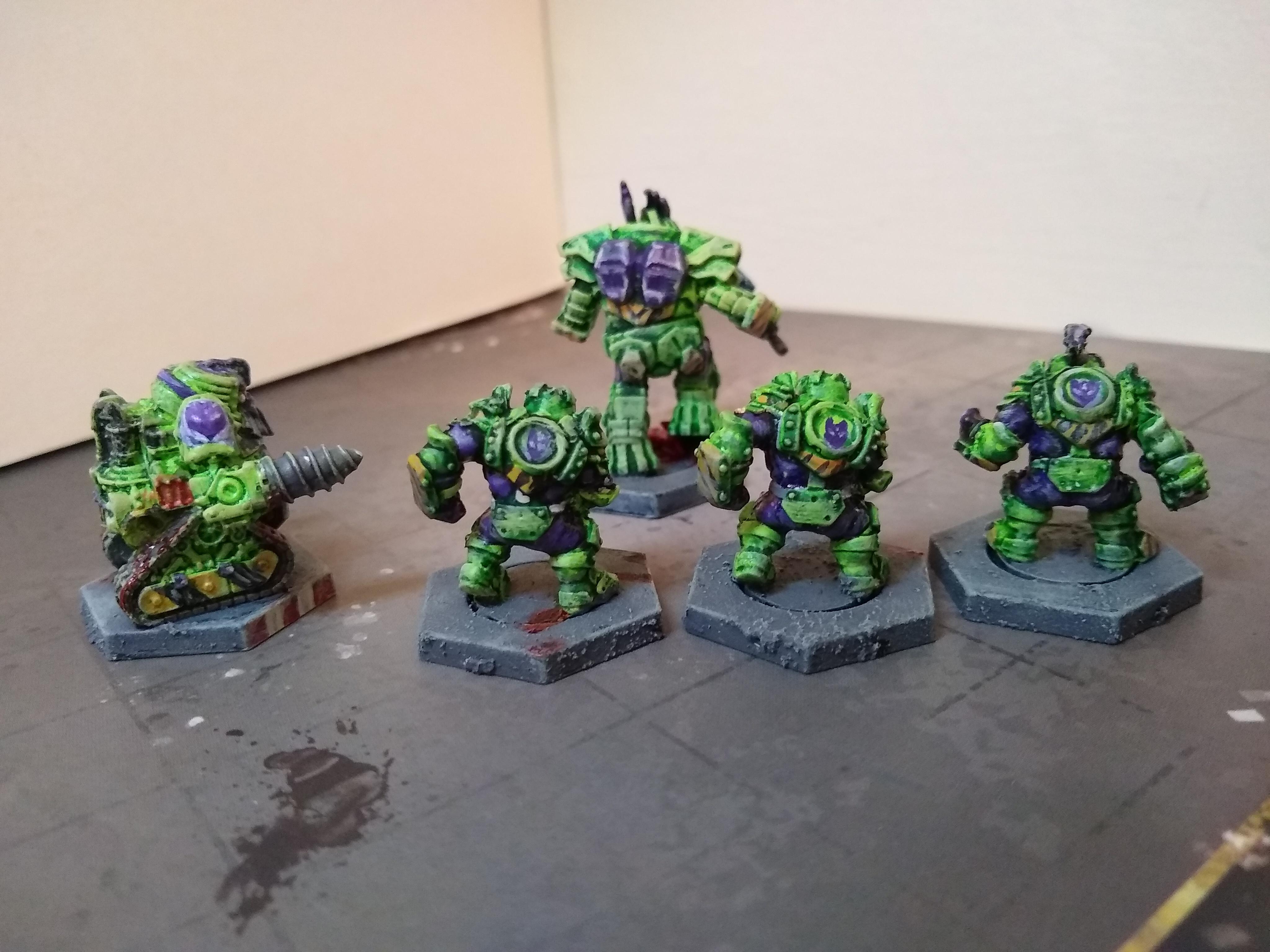Darkmount Devastators Scavenger, Bonecrusher, Hightower, Gravedigger and Mixmaster r