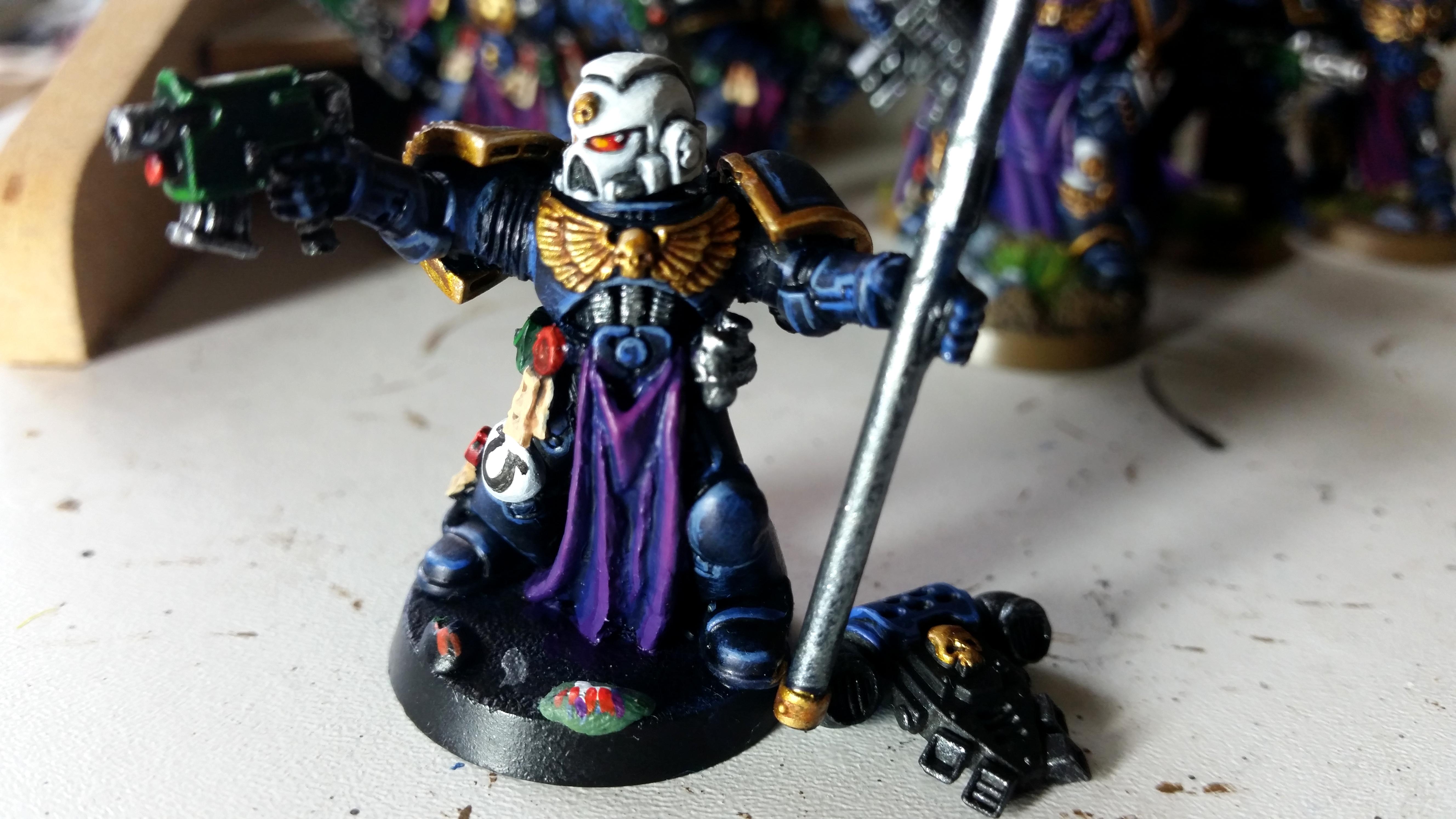 Ancient, Space Marines, Standard Bearer, Ultramarines