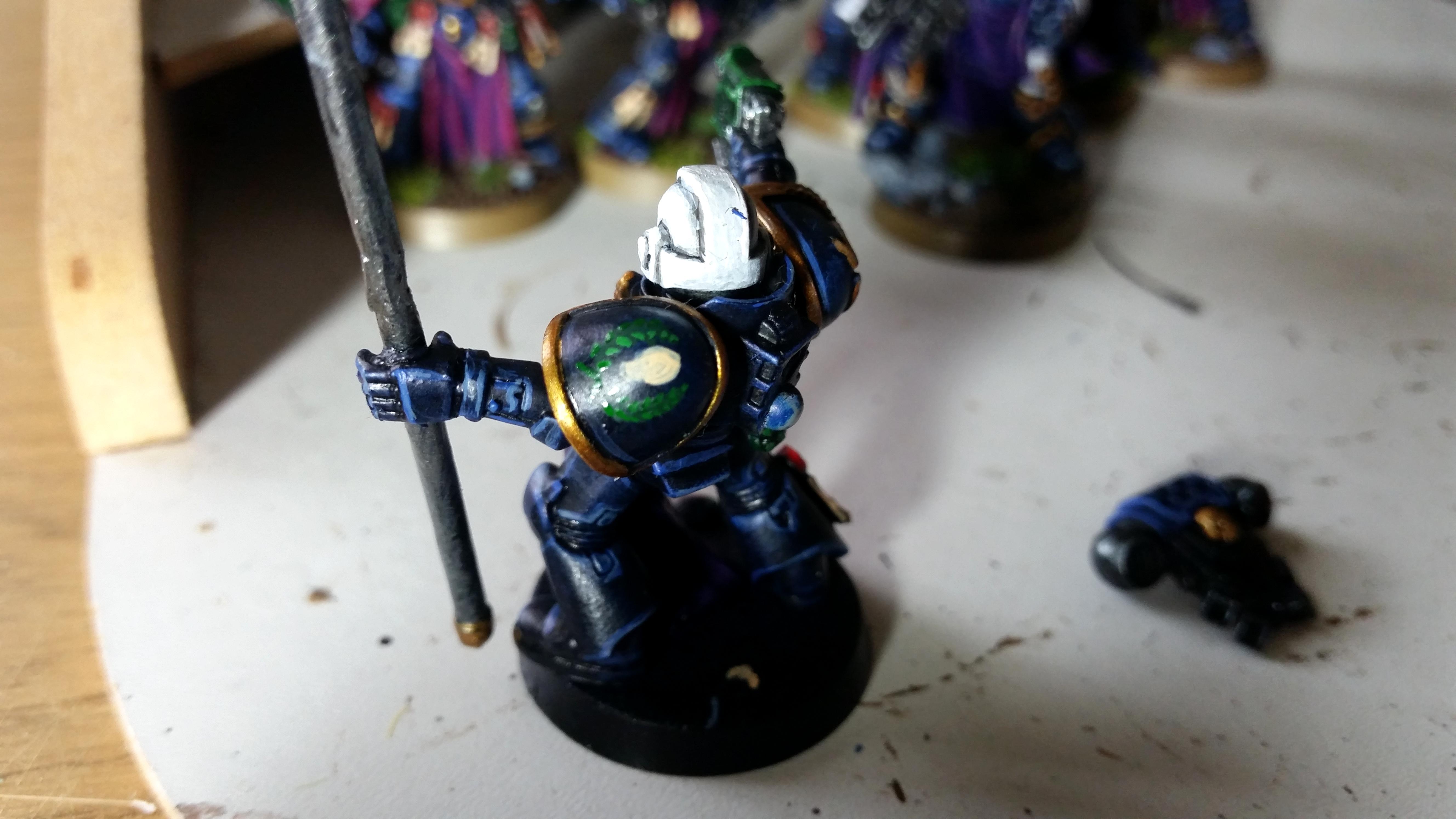 Ancient, Space Marines, Standard Bearer, Ultramarines