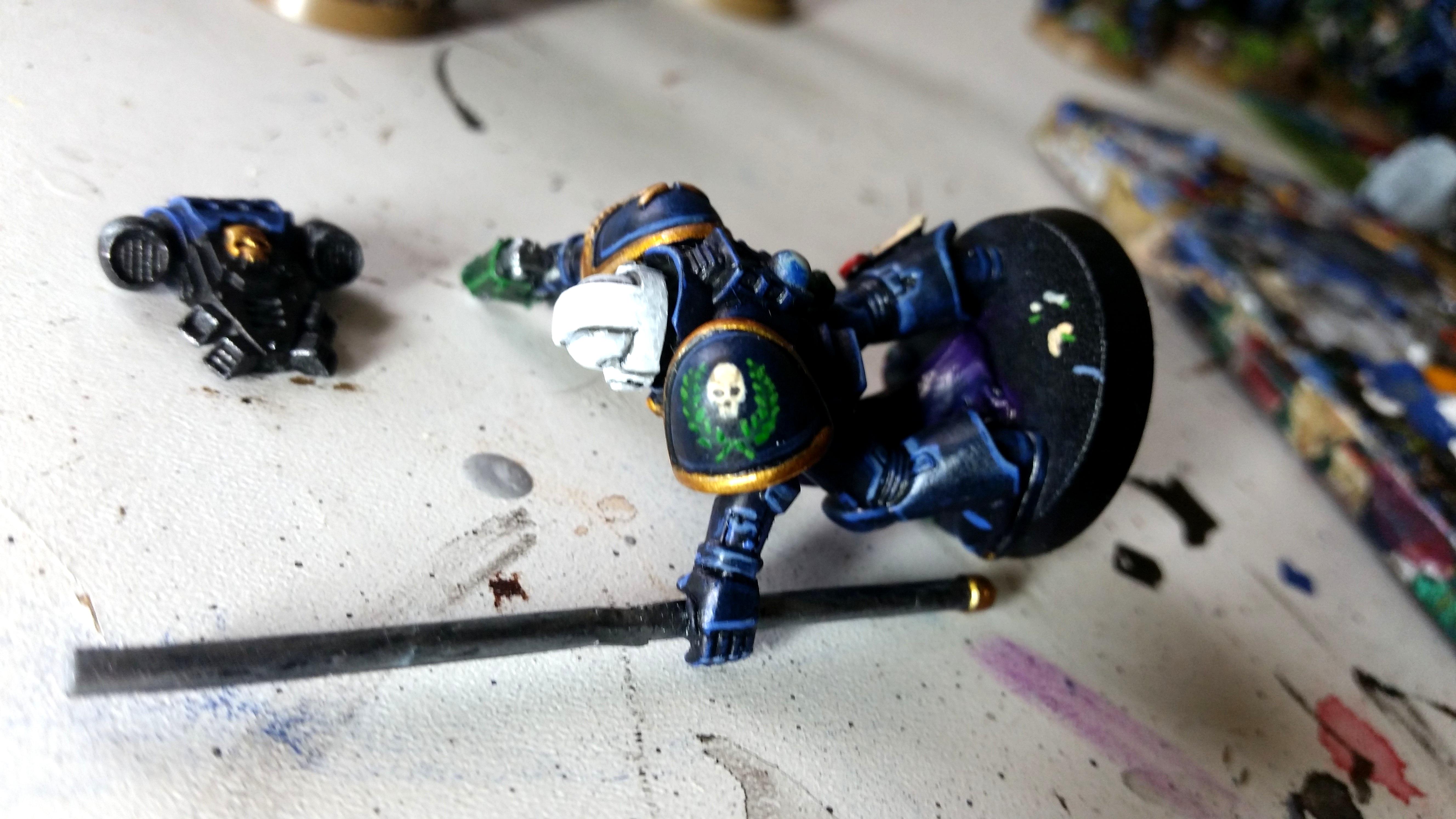 Ancient, Space Marines, Standard Bearer, Ultramarines