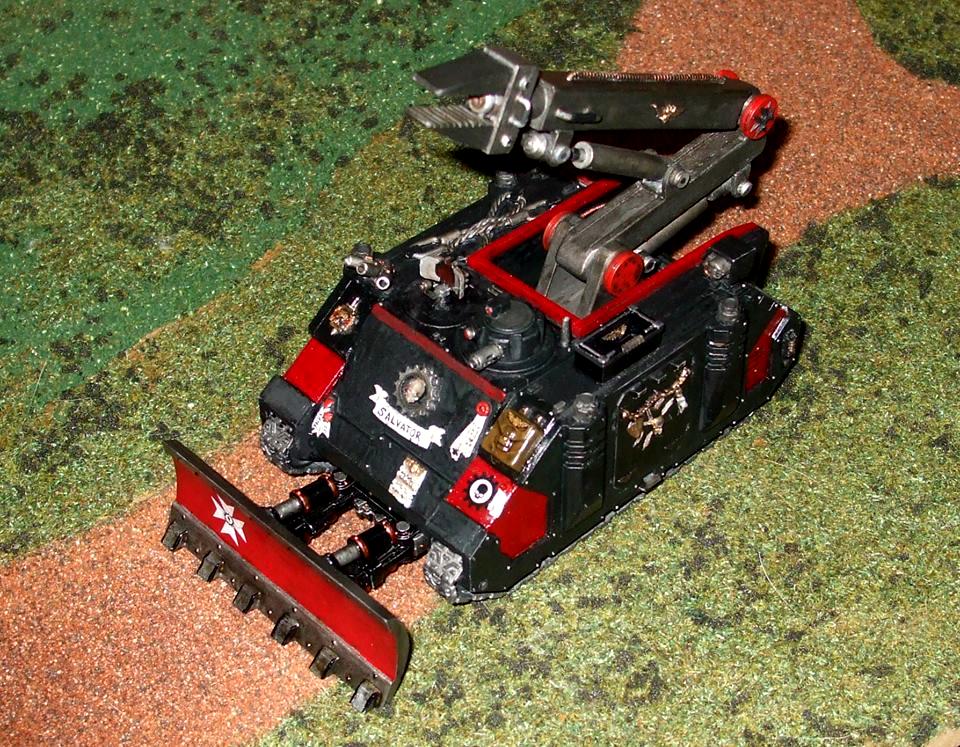 Black Templars, Converted Rhino, Space Marines, Techmarine, Warhammer 40,000