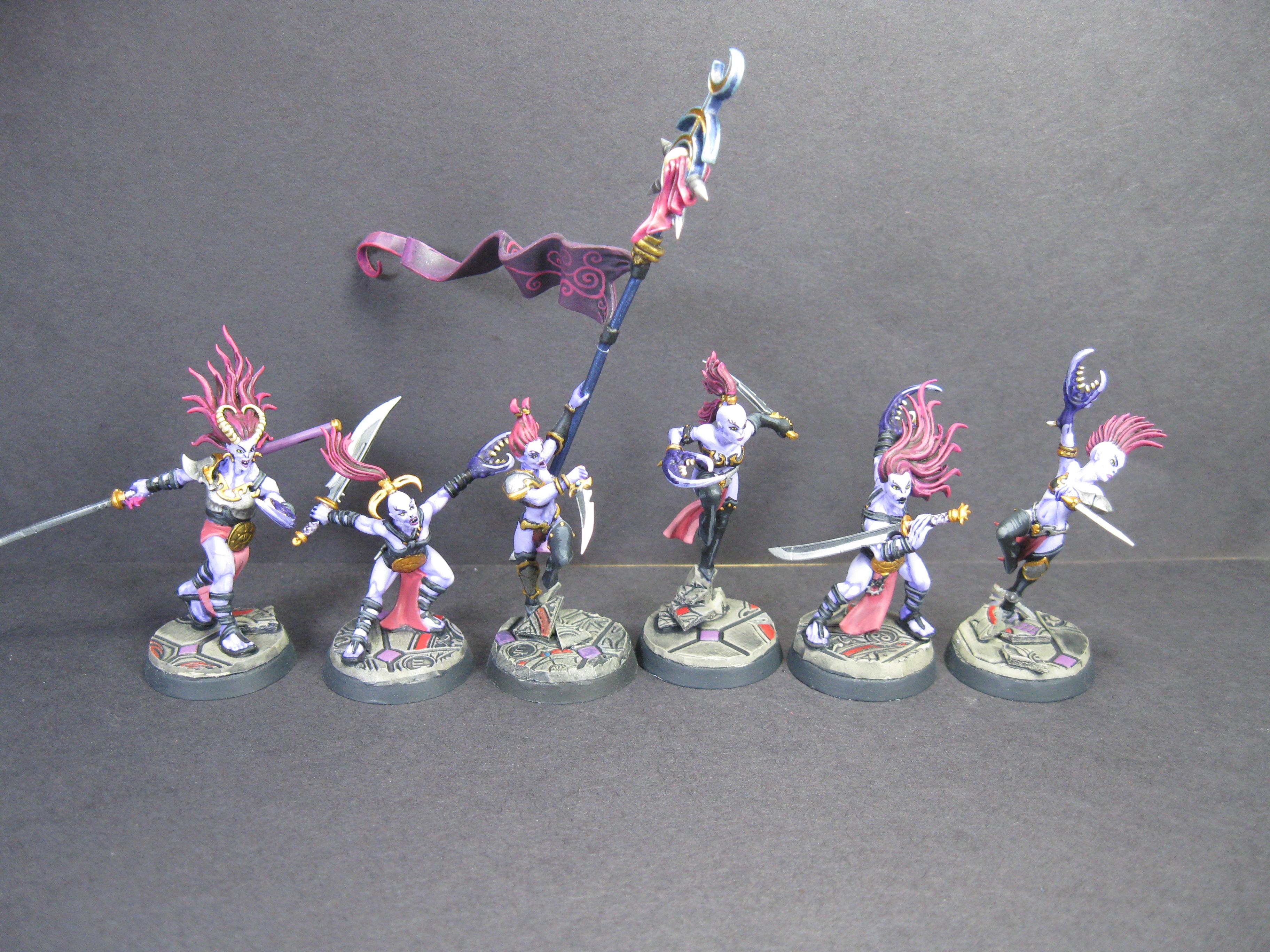 Age Or Sigmar, Carrero Arts, Chaos 40k, Daemonettes Of Slaanesh, Daemons Of Chaos, Daemons Of Slaanesh, Hedonites Of Slaanesh, Painted Miniatures, Painted Warhammer, Slaanesh, Warhammer 40,000, Warhammer Aos, Warhammer Chaos, Warhammer Fantasy