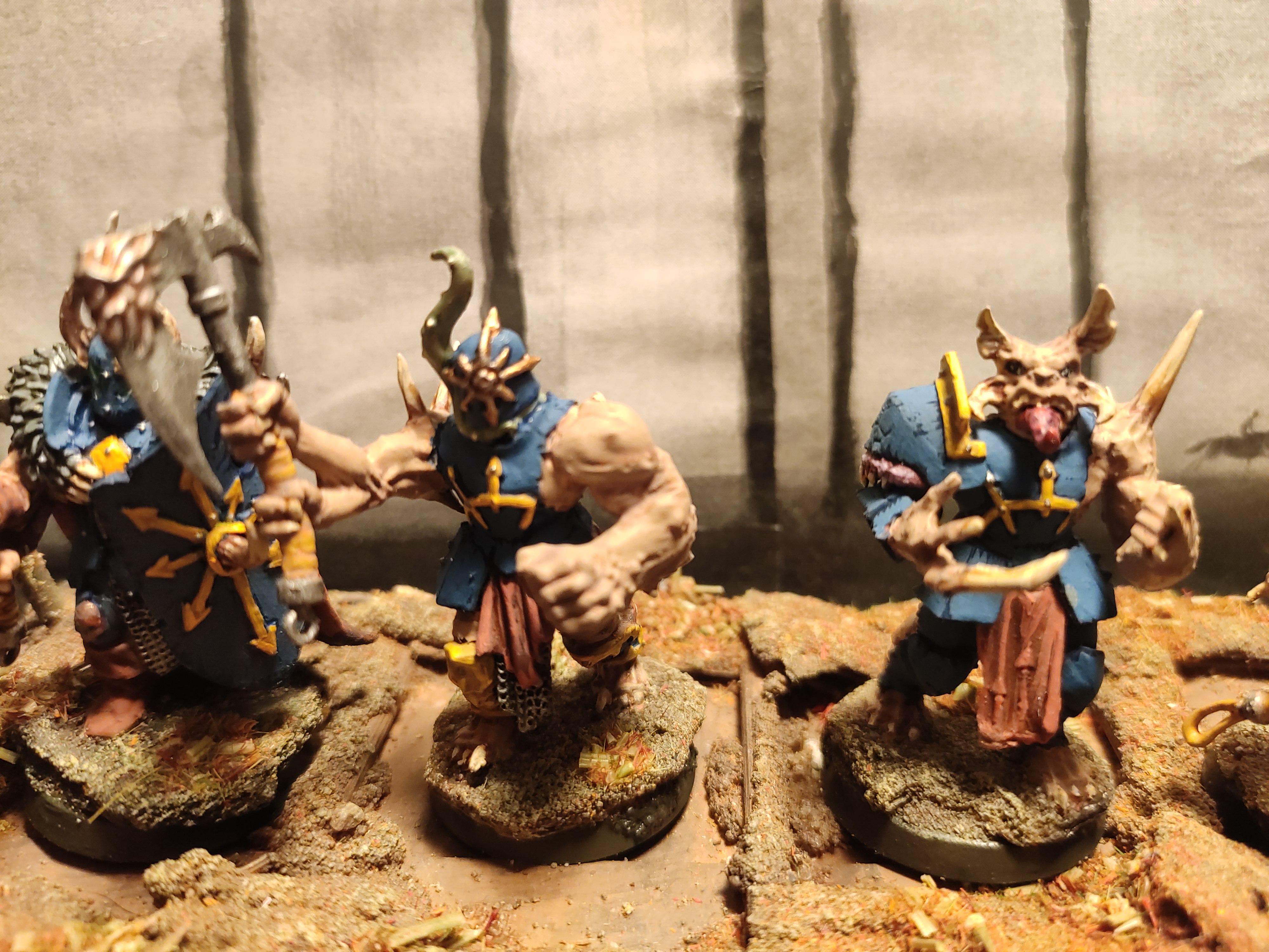 Age Of Sigmar, Axe, Barbarian, Blurred Photo, Chaos, Conversion, Forsaken, Infantry, Mutation, Norsca, Regiment, Slaves To Darkness, Spikes, Tzeentch, Warband, Warhammer Fantasy, Warriors