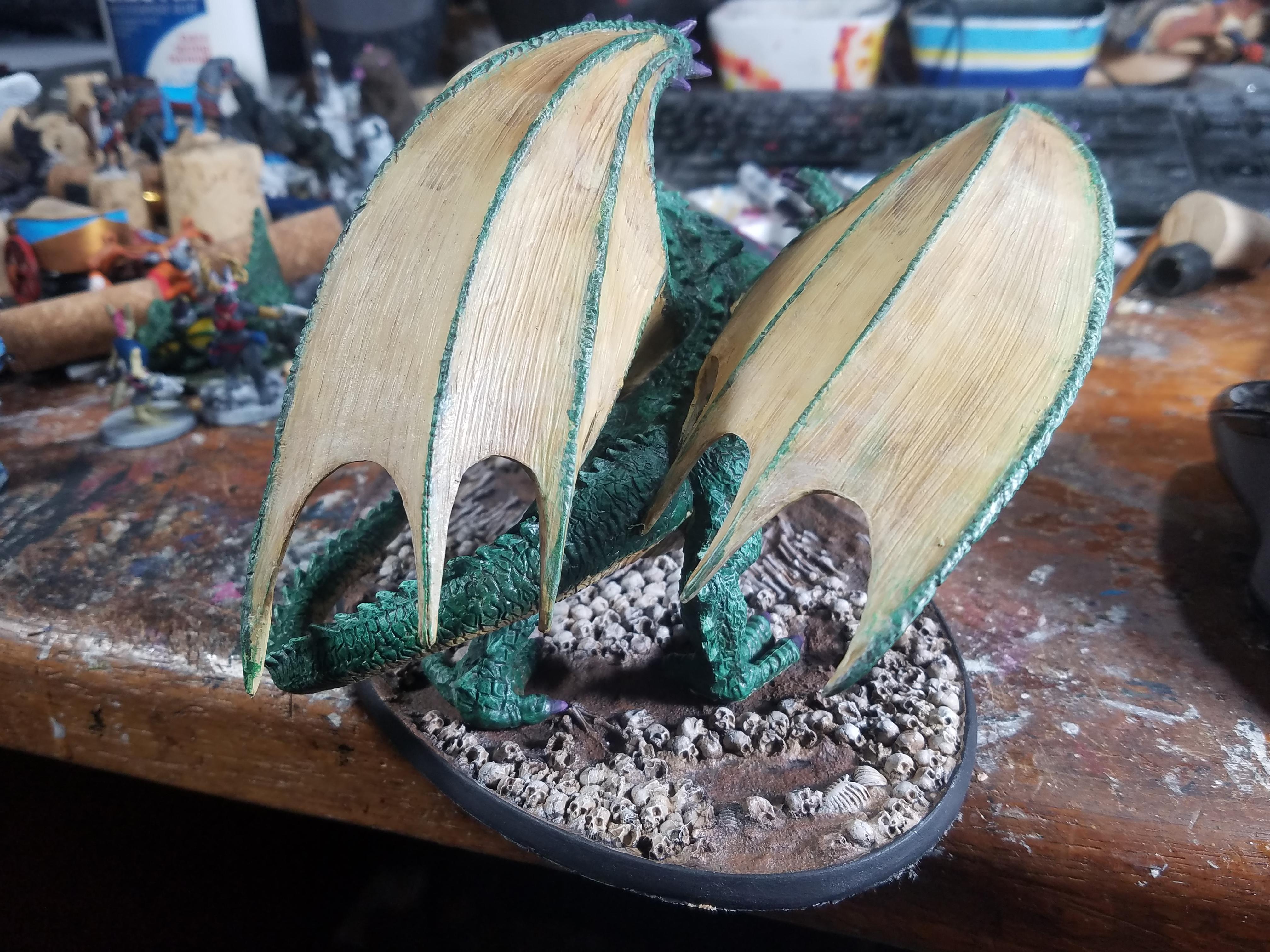 Dakka Painting Challenge 2019, Deep Cuts, Dragon, Dungeons And Dragons, Green Dragon, Pathfinders