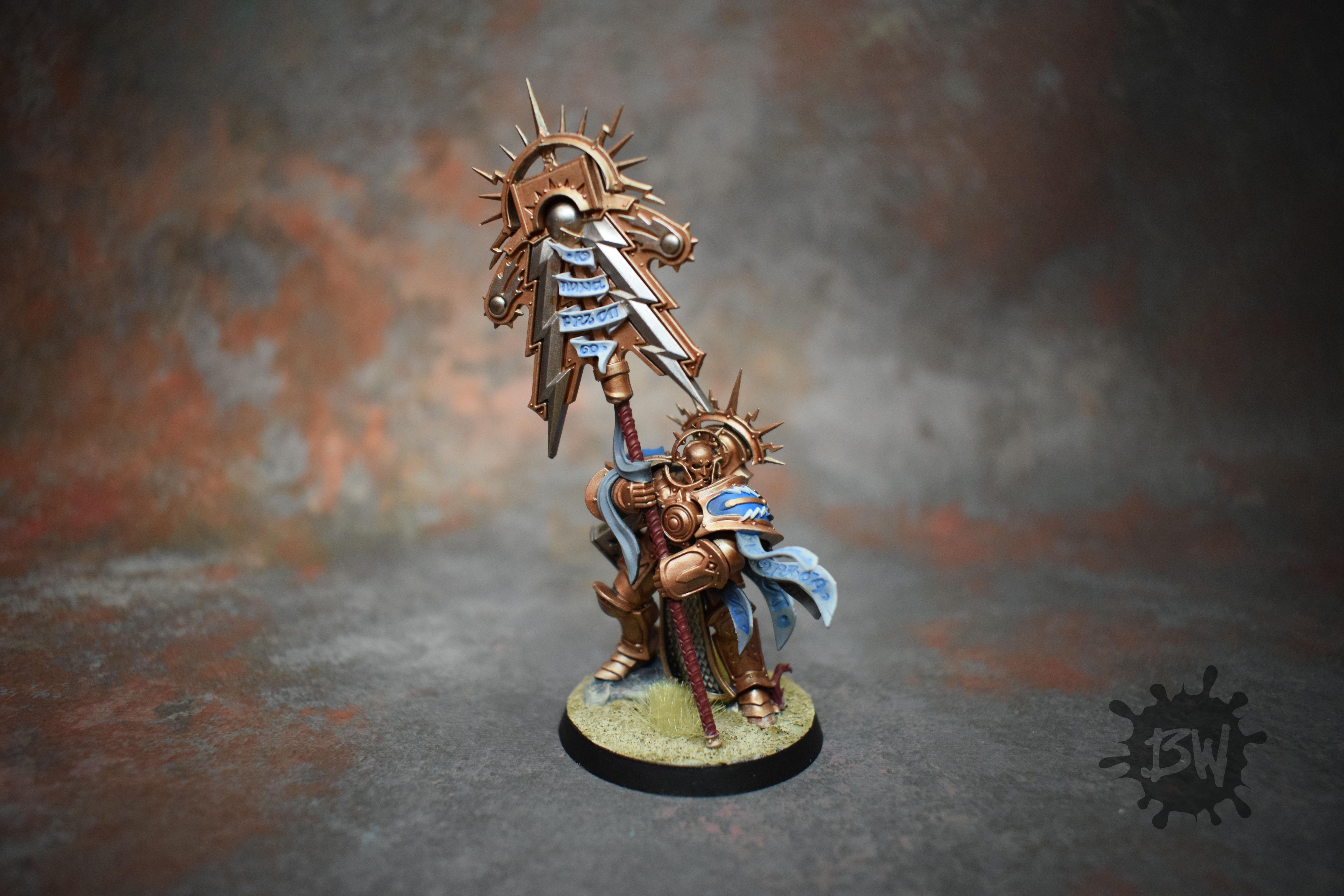 Age Of Sigmar, Bw, Knight-vexillor, Order, Stormcast, Warhammer Fantasy