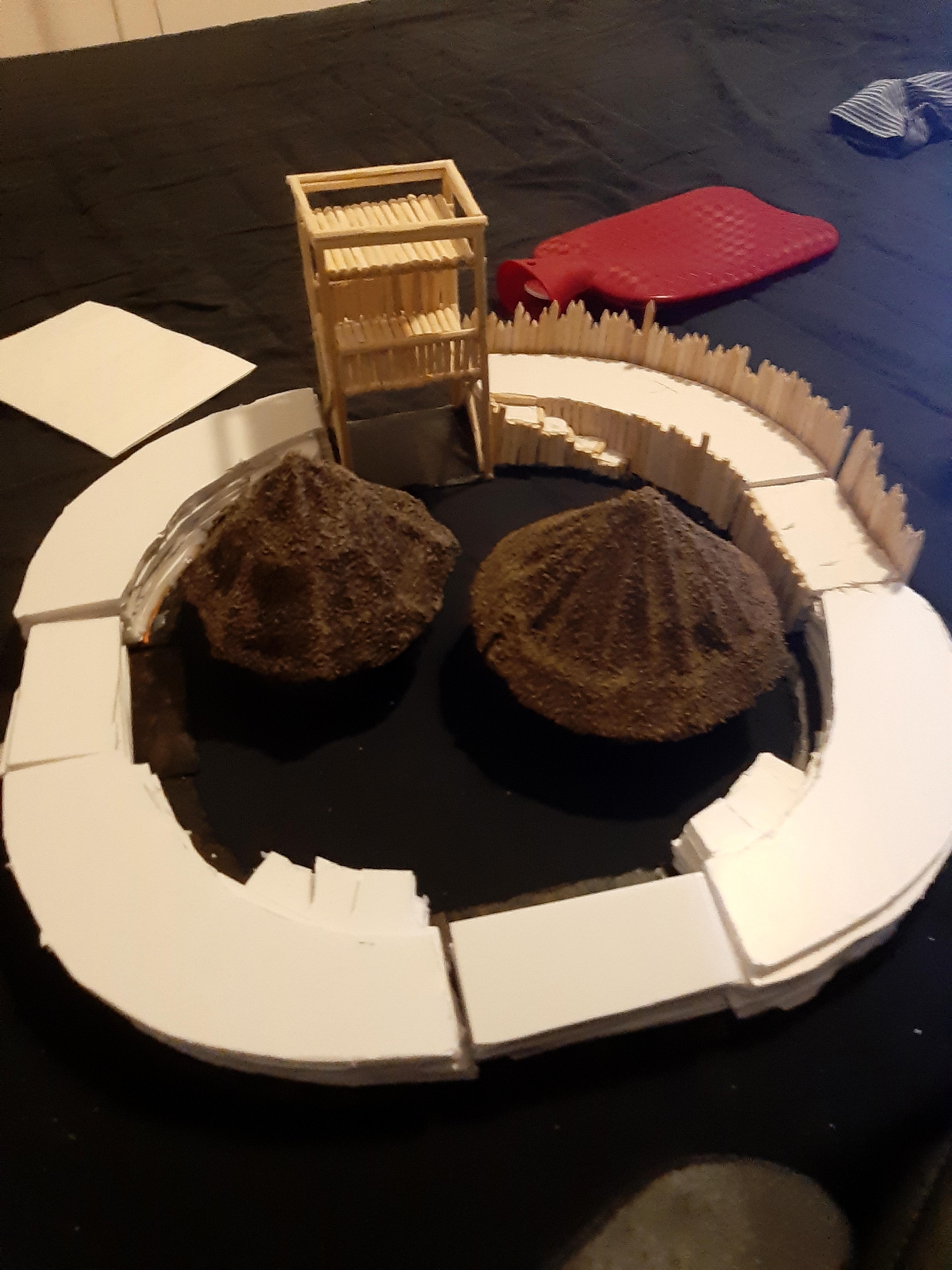 Ringfort layout with houses