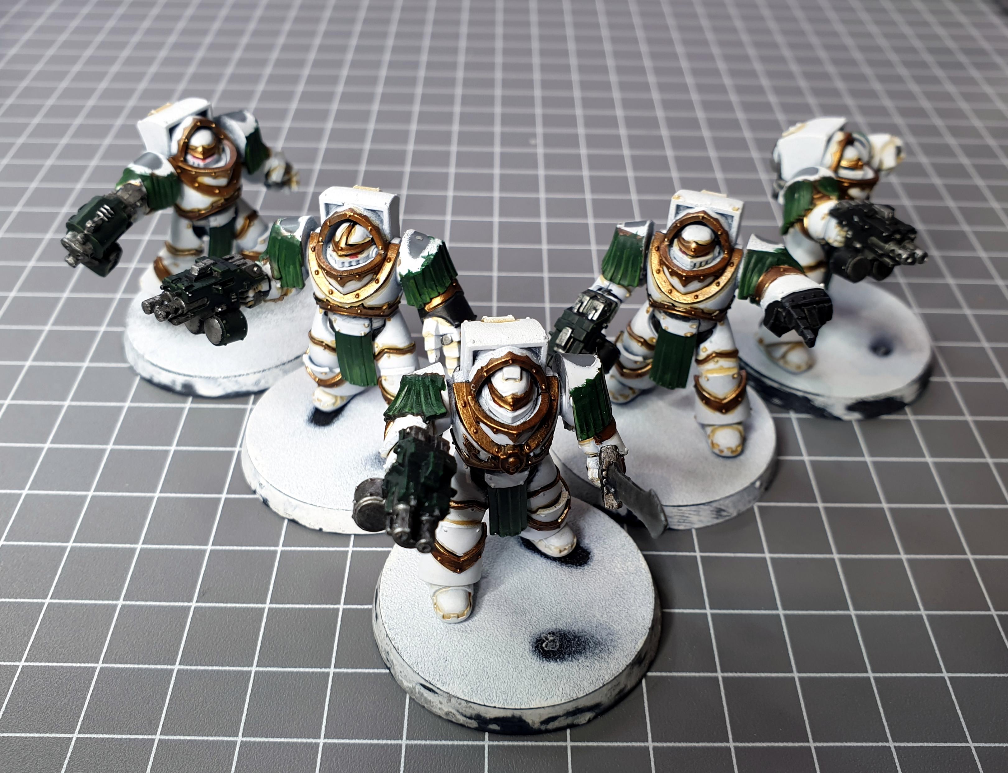 Angel, Cataphractii, Dark, Space, Space Marines, Squad, Terminator Armor