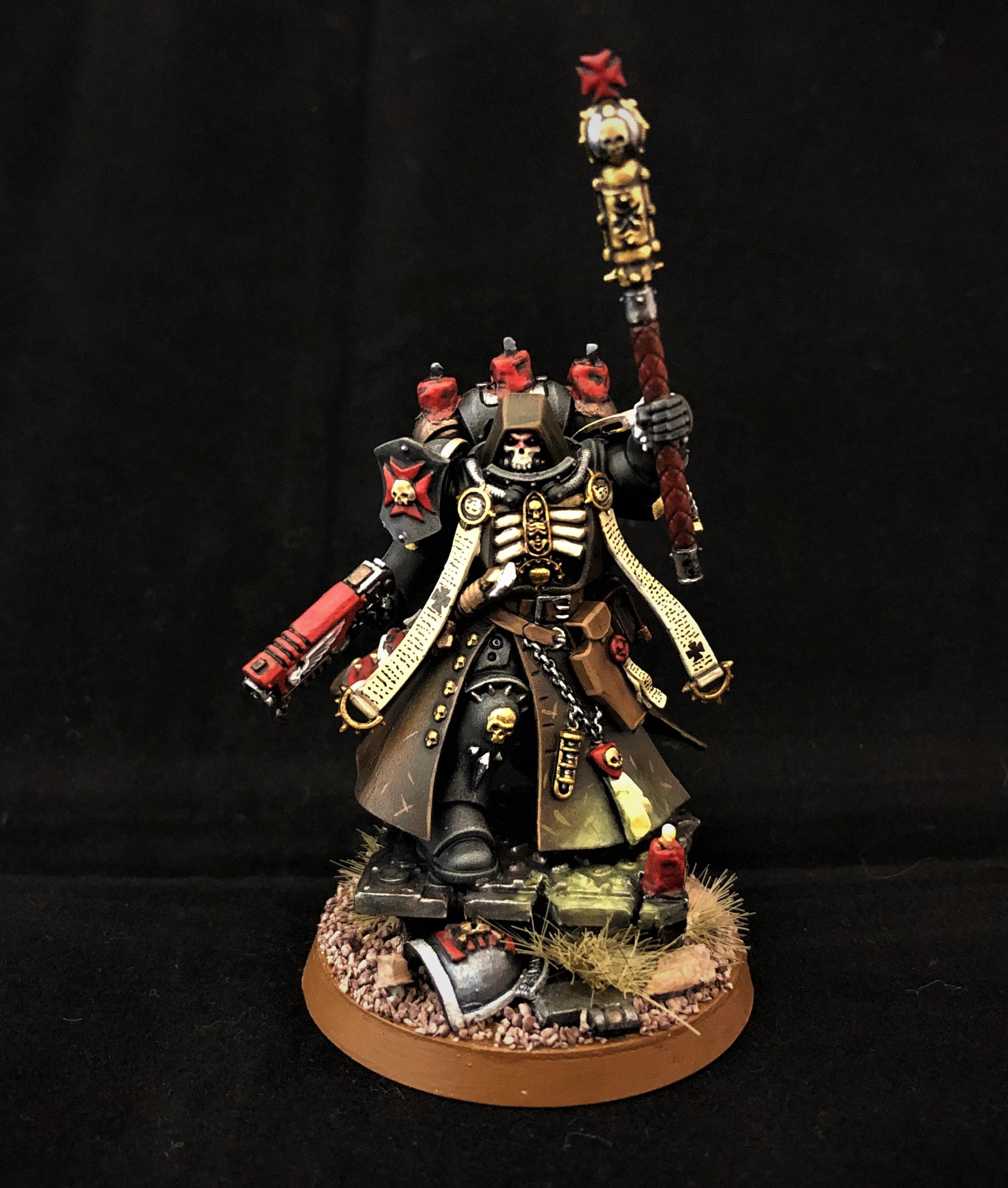 Black Templar Chaplain, Black Templar Primaris Chaplain, Black Templars, Bt Chaplain, Bt Primaris Chaplain