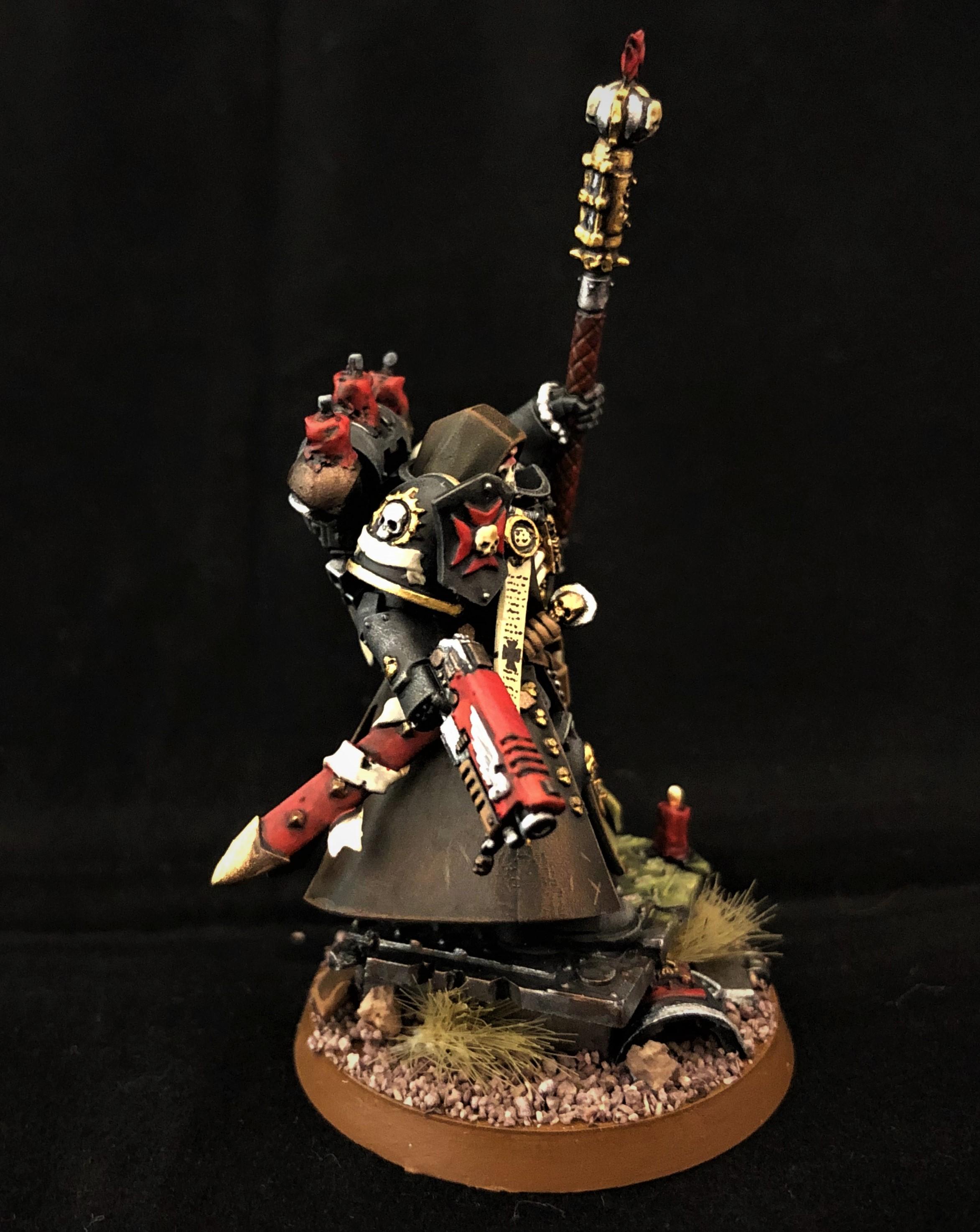 Black Templar Chaplain, Black Templar Primaris Chaplain, Black Templars, Bt Chaplain, Bt Primaris Chaplain