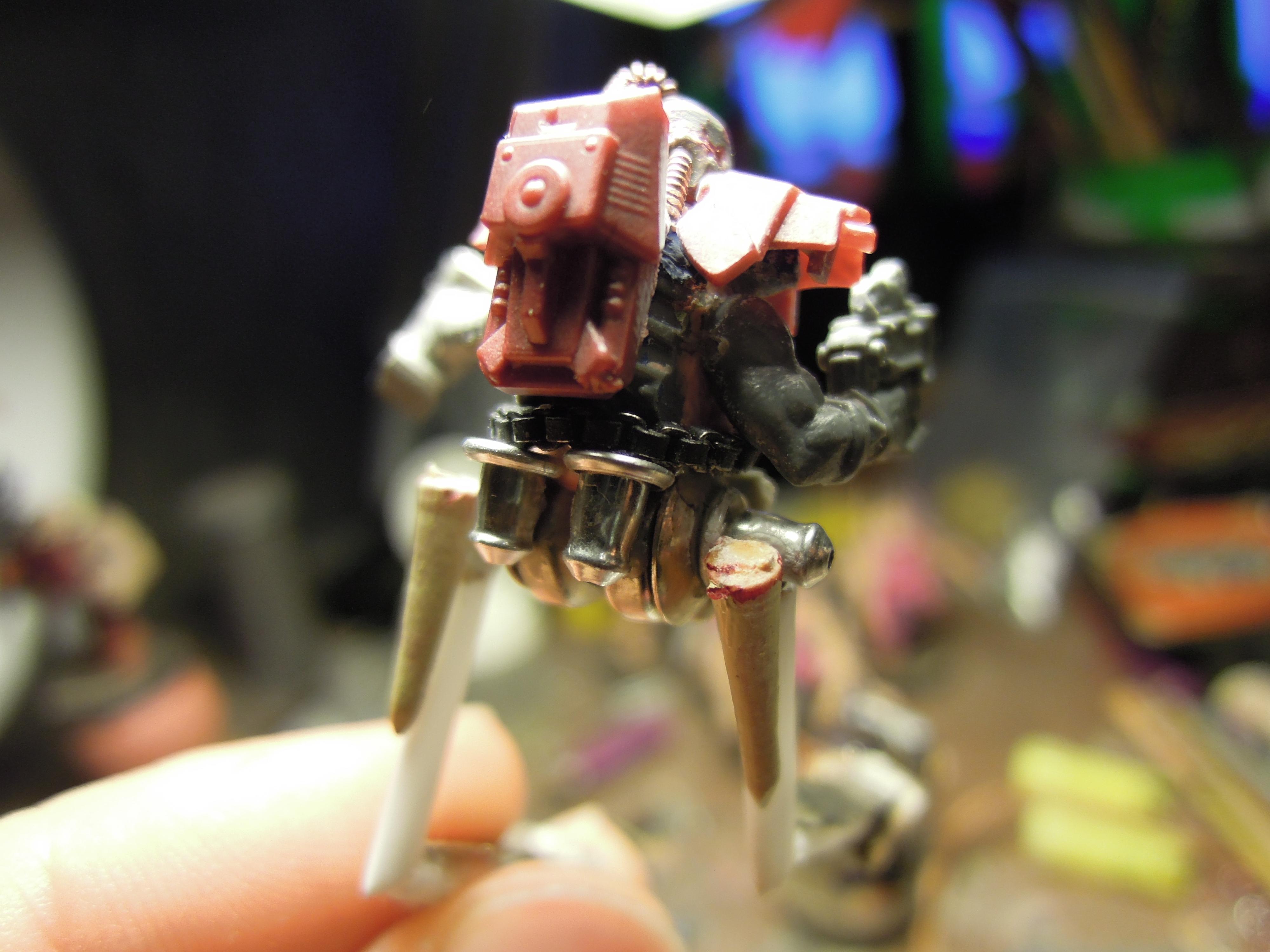 Admech, Bolt Pistol, Chaos, Conversion, Cyborg, Dark Mechanicus, Gladiator, Heresy, Kitbash, Retinue, Scratch Build, Servitors, Strogg, Technolog, Warhammer 40,000, Work In Progress