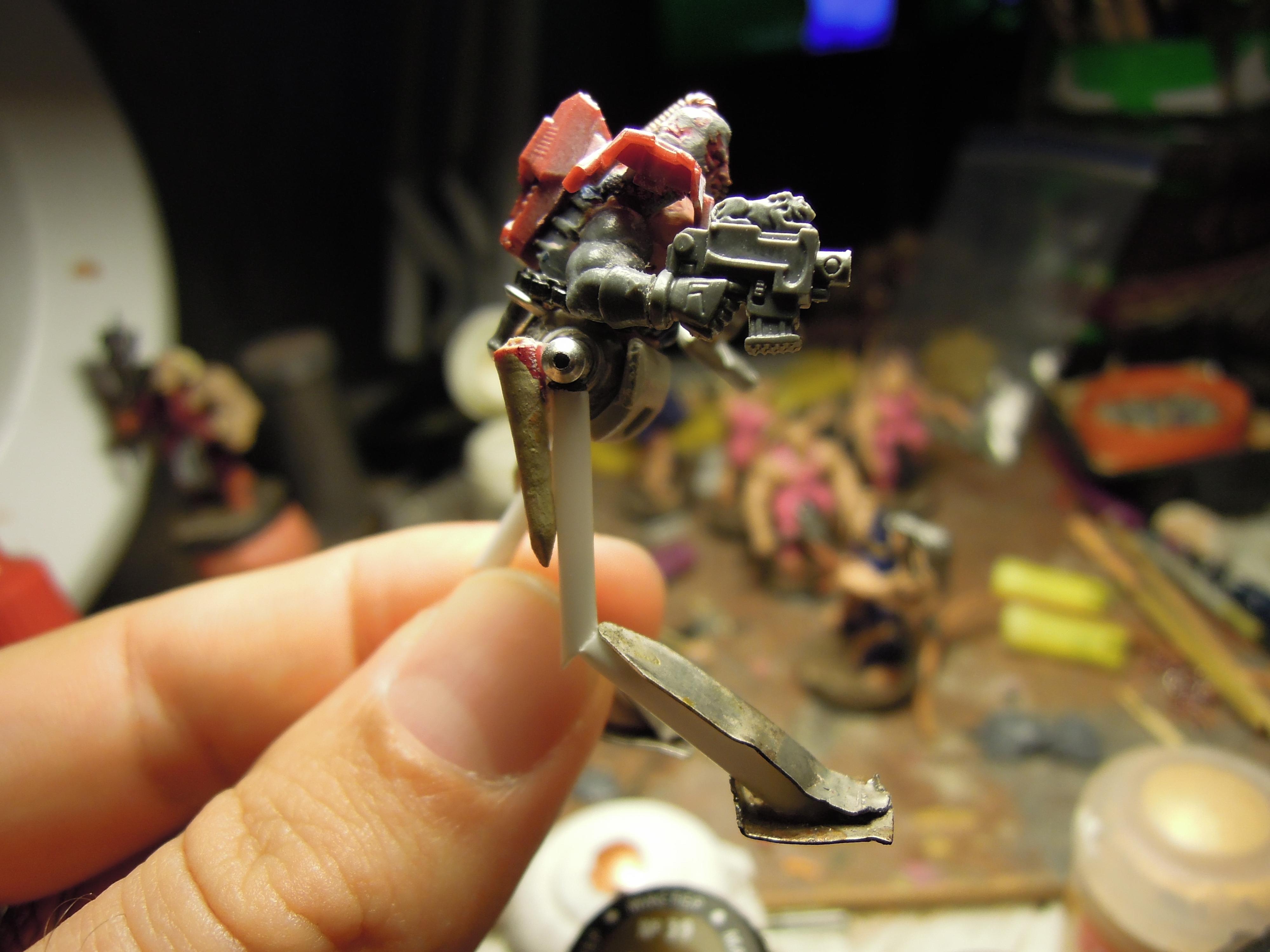 Admech, Bolt Pistol, Chaos, Conversion, Cyborg, Dark Mechanicus, Gladiator, Heresy, Kitbash, Retinue, Scratch Build, Servitors, Strogg, Technolog, Warhammer 40,000, Work In Progress