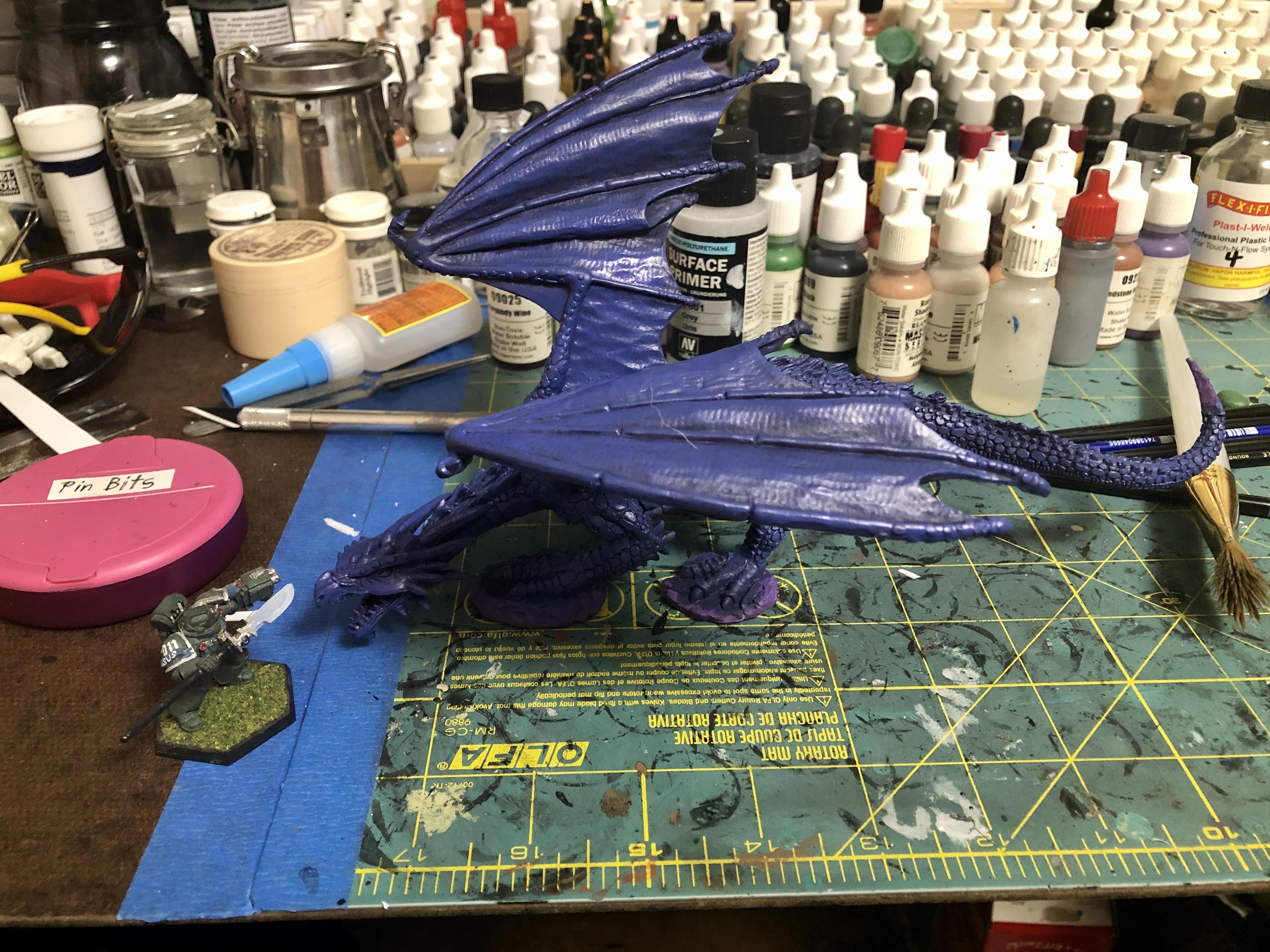 Dragon, Reaper Minis, Work In Progress