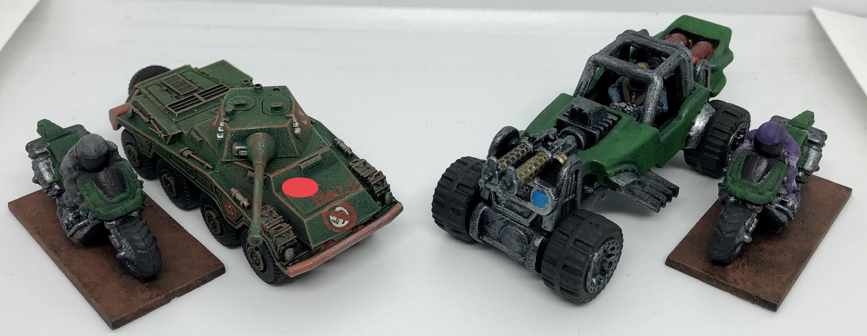 Armored Car, Conversion, Gaslands, Germans, Hotwheels, Looted, Motorcycle, Post Apocalyptic, Puma, World War 2