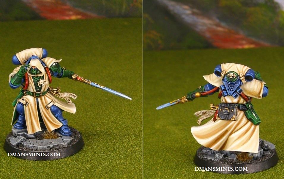 Dark Angels Primaris Space Marine Librarian in Phobos Armor