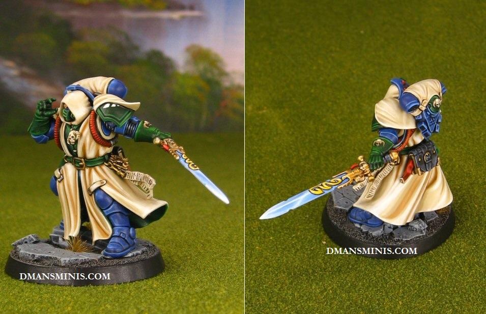 Dark Angels Primaris Space Marine Librarian in Phobos Armor