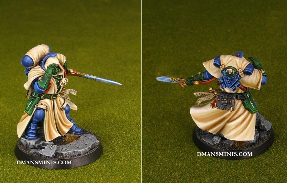 Dark Angels Primaris Space Marine Librarian in Phobos Armor