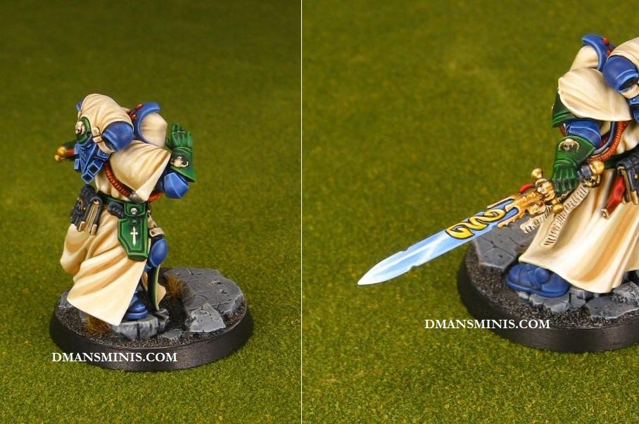 Dark Angels Primaris Space Marine Librarian in Phobos Armor