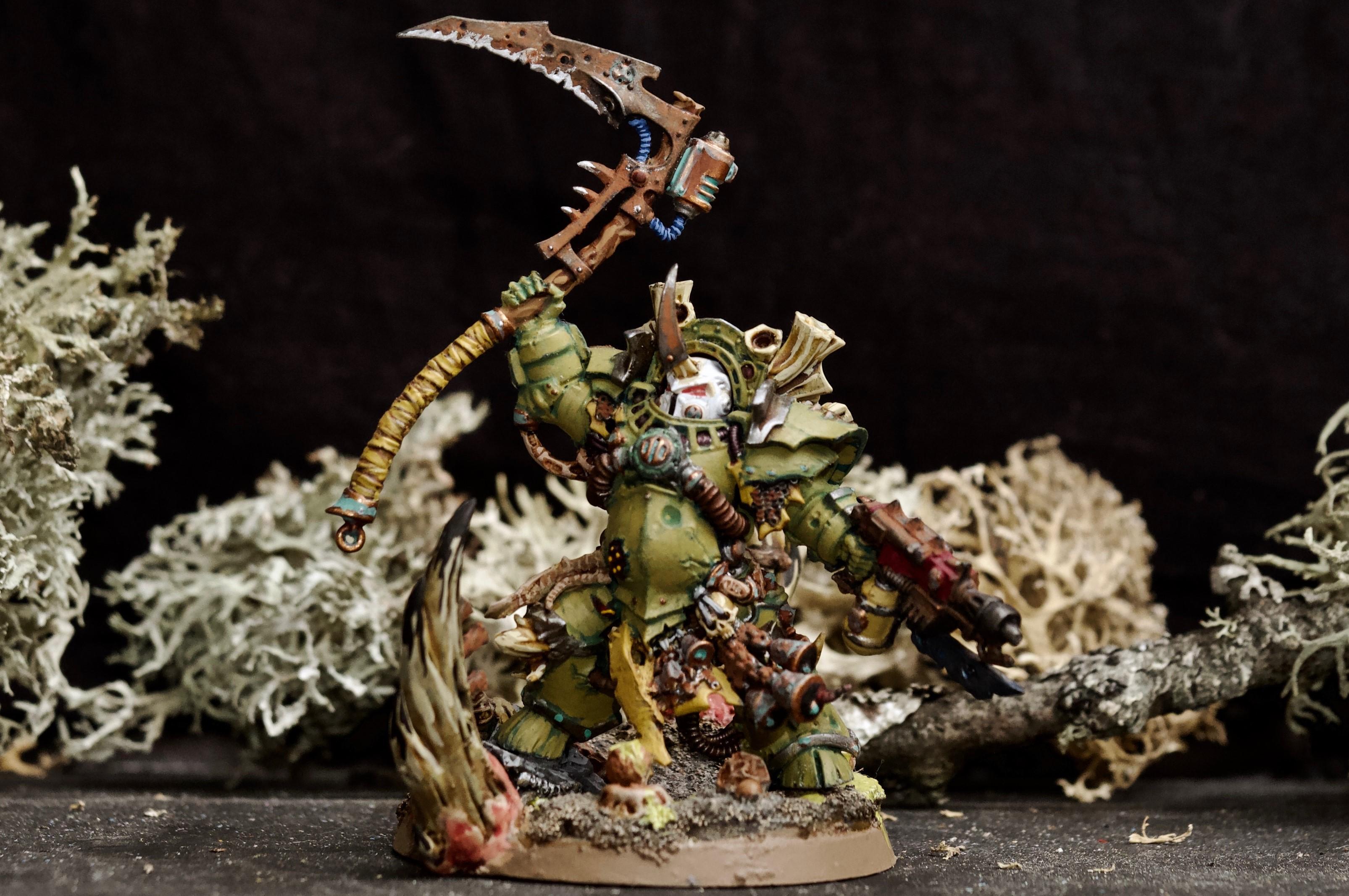 Awesome Photos, Blight, By Andrey Mishuta, Chaos, Chaos Space Marines, Combiweapon, Conversion, Death Guard, Decay, Destroyer Hive, Heretic Astartes, M.a.k., Nurgle, Plague Marines, Scythe, Typhus, Warhammer 40,000