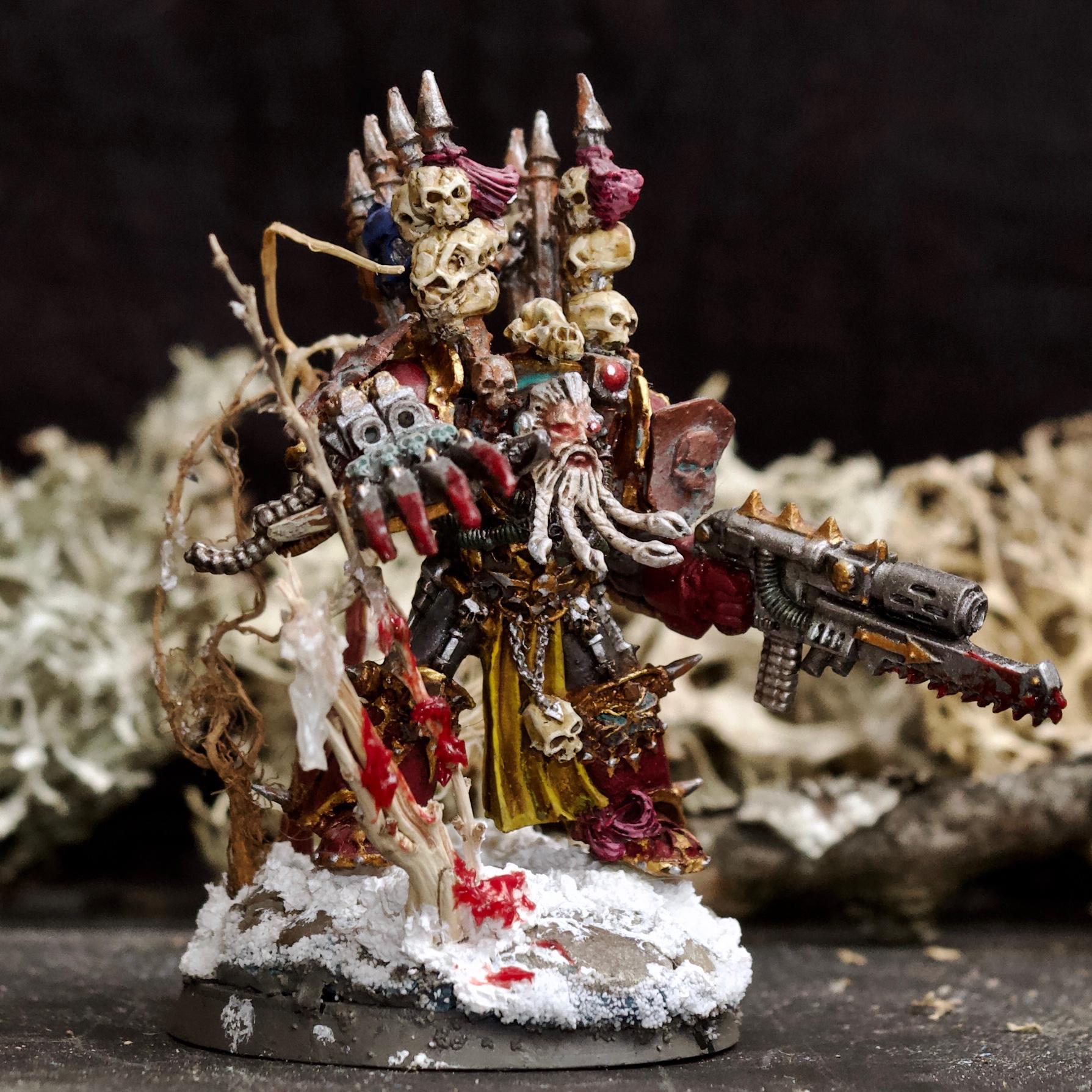 Abaddon The Despoiler, Awesome Photos, Beard, Berserkers, Berzerk, Blood For The Blood God, By Andrey Mishuta, Chaos, Chaos Space Marines, Combiweapon, Conversion, Heretic Astartes, Khorne, Khorne Wolves, Lightning Claw, M.a.k., Out Of Production, Skulls For Skull Throne, Snow, Space Wolves, Terminator Armor, Traitor, Trophy, Warhammer 40,000