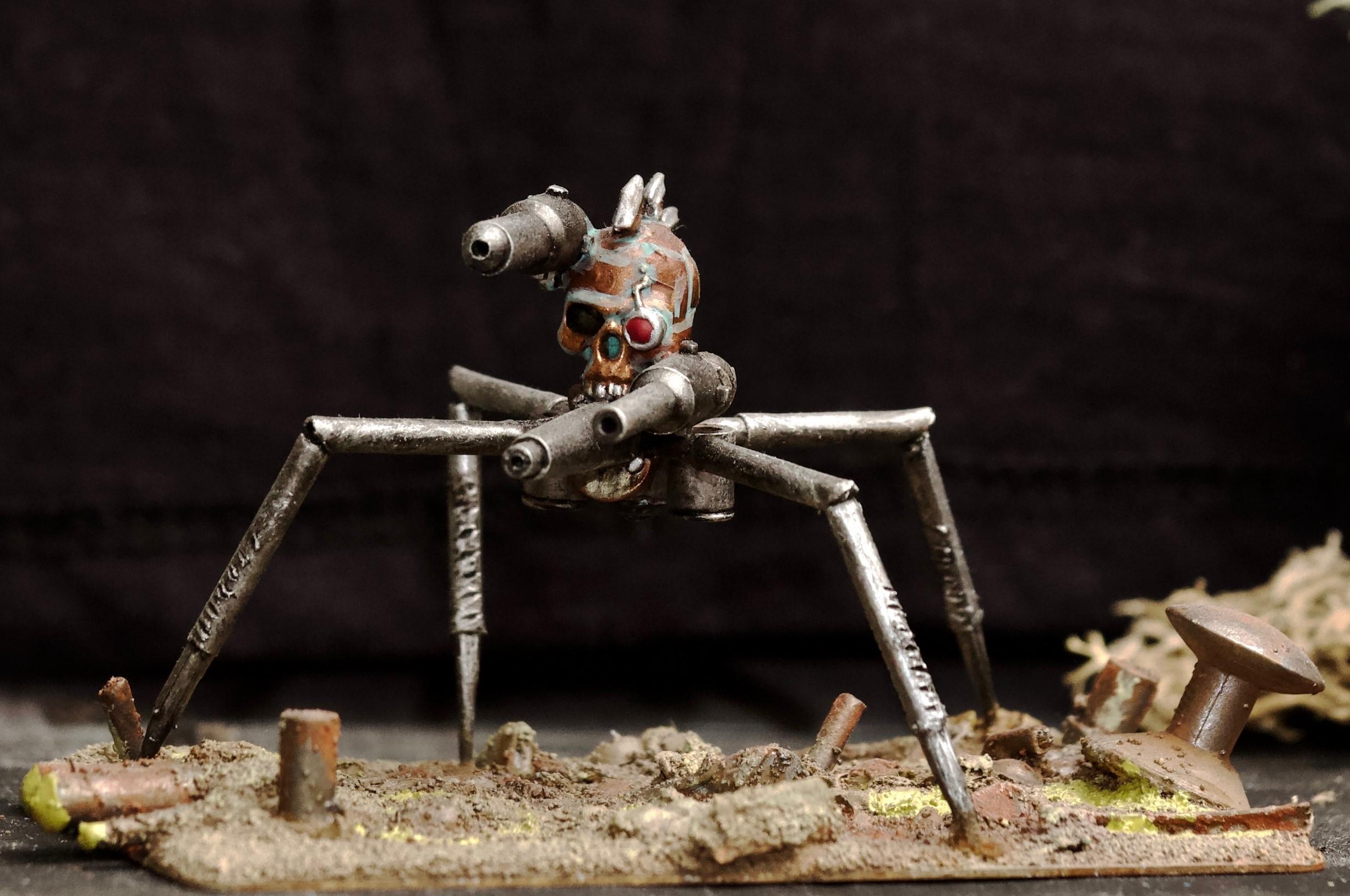 Awesome Photos, By Andrey Mishuta, Chaos, Conversion, Dark Mechanicus, Laser, M.a.k., Scratch Build, Servitors, Skull, Warhammer 40,000