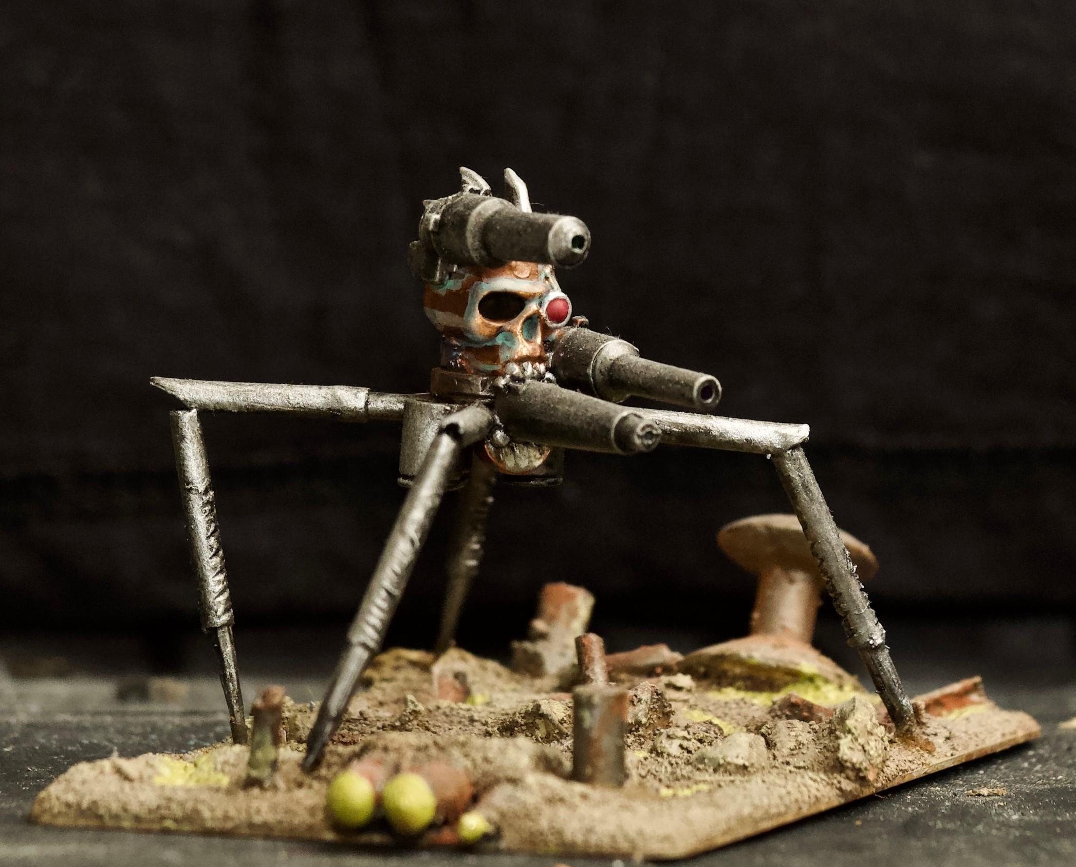 Awesome Photos, By Andrey Mishuta, Chaos, Conversion, Dark Mechanicus, Laser, M.a.k., Scratch Build, Servitors, Skull, Warhammer 40,000