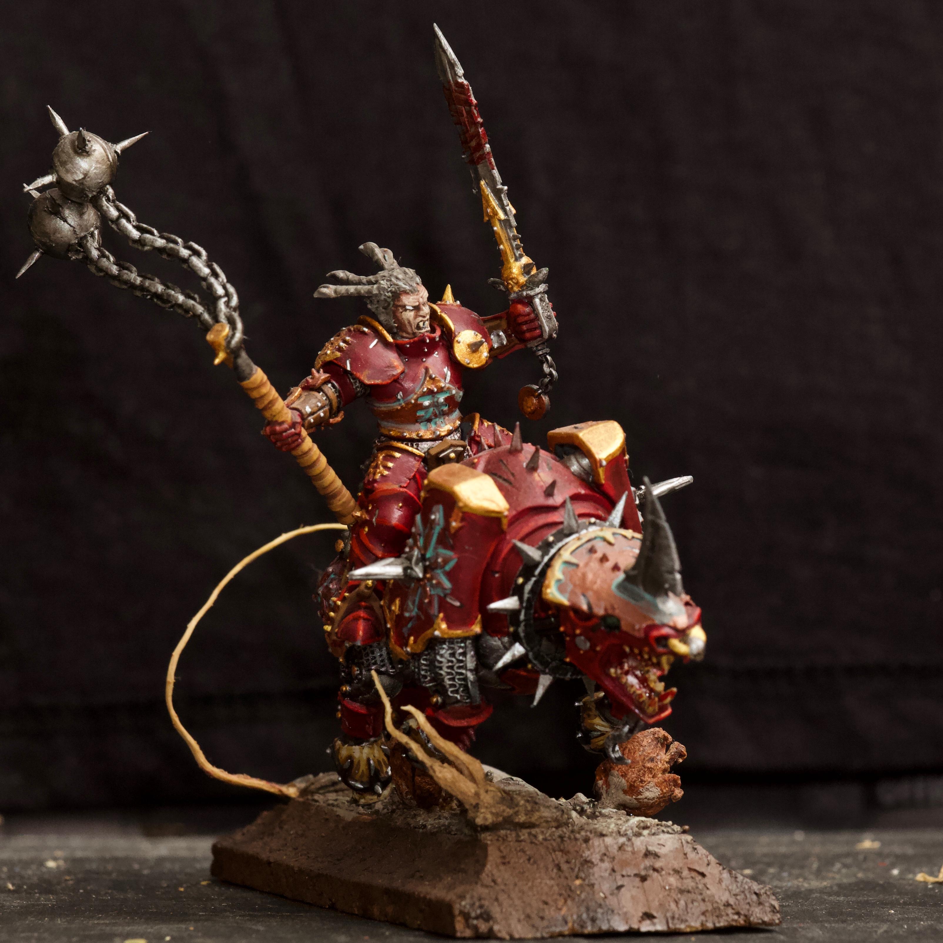 Age Of Sigmar, Awesome Photos, Berserk, Berserkers, Berzerk, Blood, Blood For The Blood God, By Andrey Mishuta, Chaos, Conversion, Flail, Juggernaut, Khorne, Khorne Bloodbound, M.a.k., Rider, Skullcrushers, Skulls For Skull Throne, Sword, Warhammer Fantasy