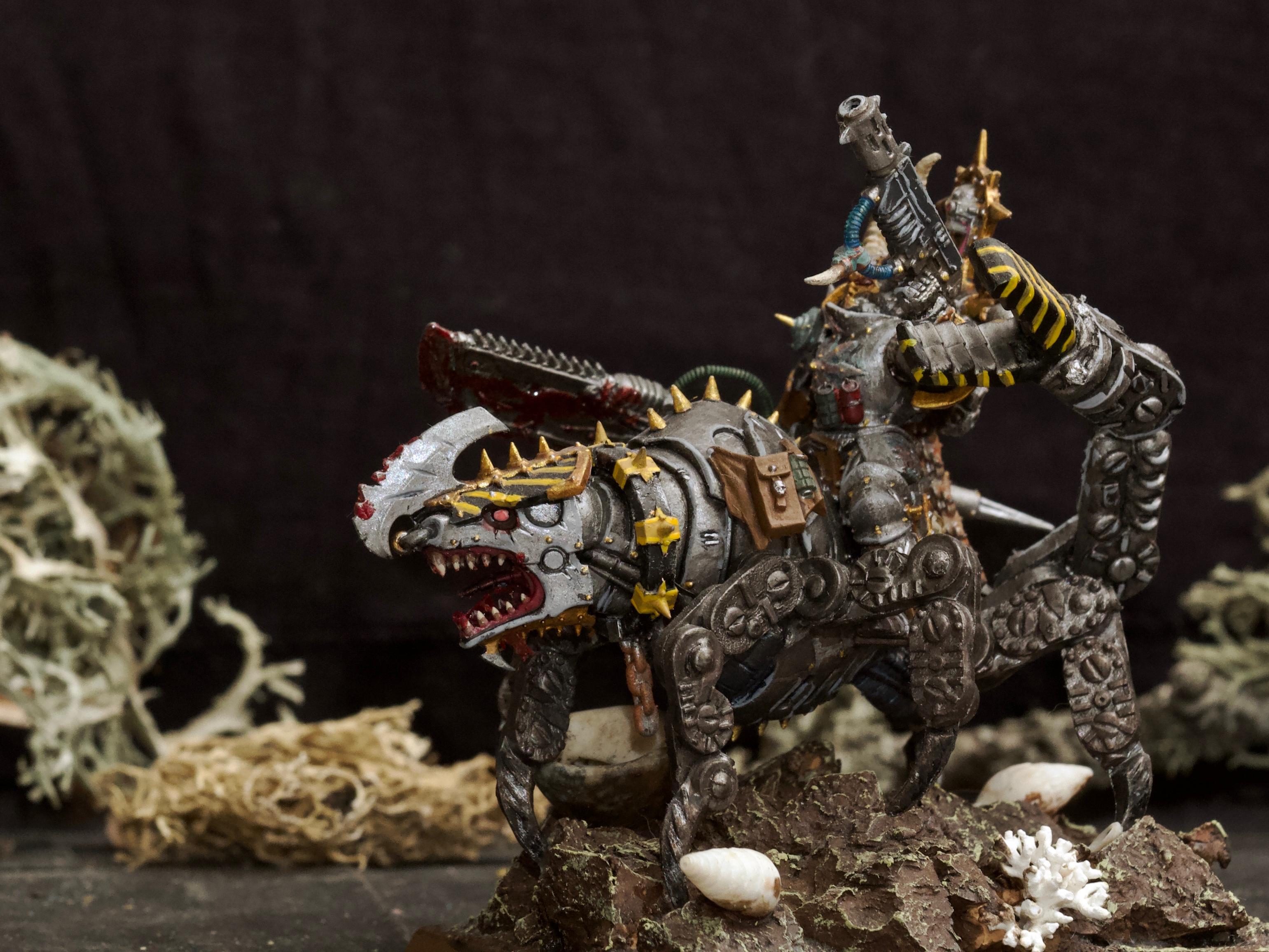 Awesome Photos, By Andrey Mishuta, Chaos, Chaos Space Marines, Conversion, Halberd, Hazard Stripe, Heretic Astartes, Iron Warriors, Juggernaut, Kitbash, M.a.k., Meltagun, Rider, Scratch Build, Warhammer 40,000