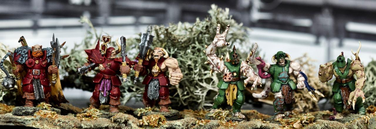Age Of Sigmar, Axe, Barbarian, By Andrey Mishuta, Chaos, Chaos Undivided, Conversion, Flail, Forsaken, Khorne, M.a.k., Mutation, Norsca, Nurgle, Regiment, Slaves To Darkness, Tentacle, Warband, Warhammer Fantasy, Warriors