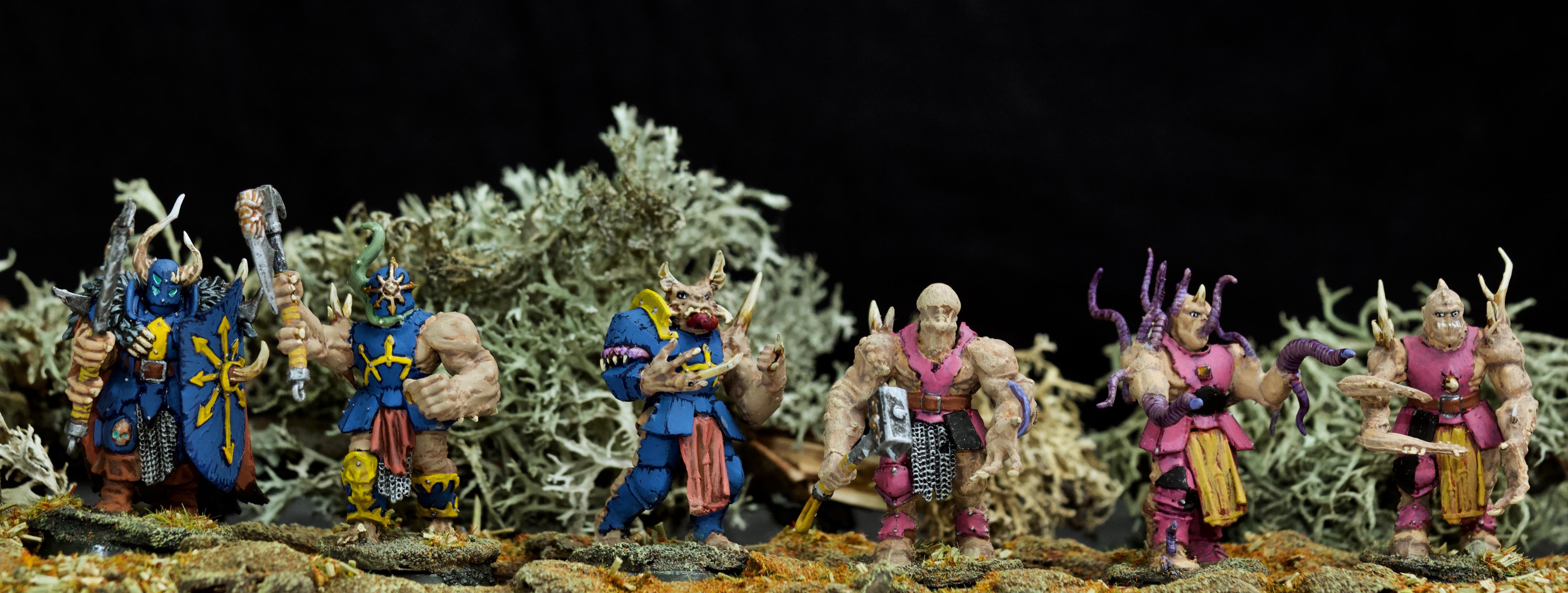 Age Of Sigmar, Axe, Barbarian, By Andrey Mishuta, Chaos, Chaos Undivided, Conversion, Forsaken, M.a.k., Mutation, Norsca, Regiment, Slaanesh, Slaves To Darkness, Spikes, Tentacle, Tzeentch, Warband, Warhammer Fantasy, Warriors