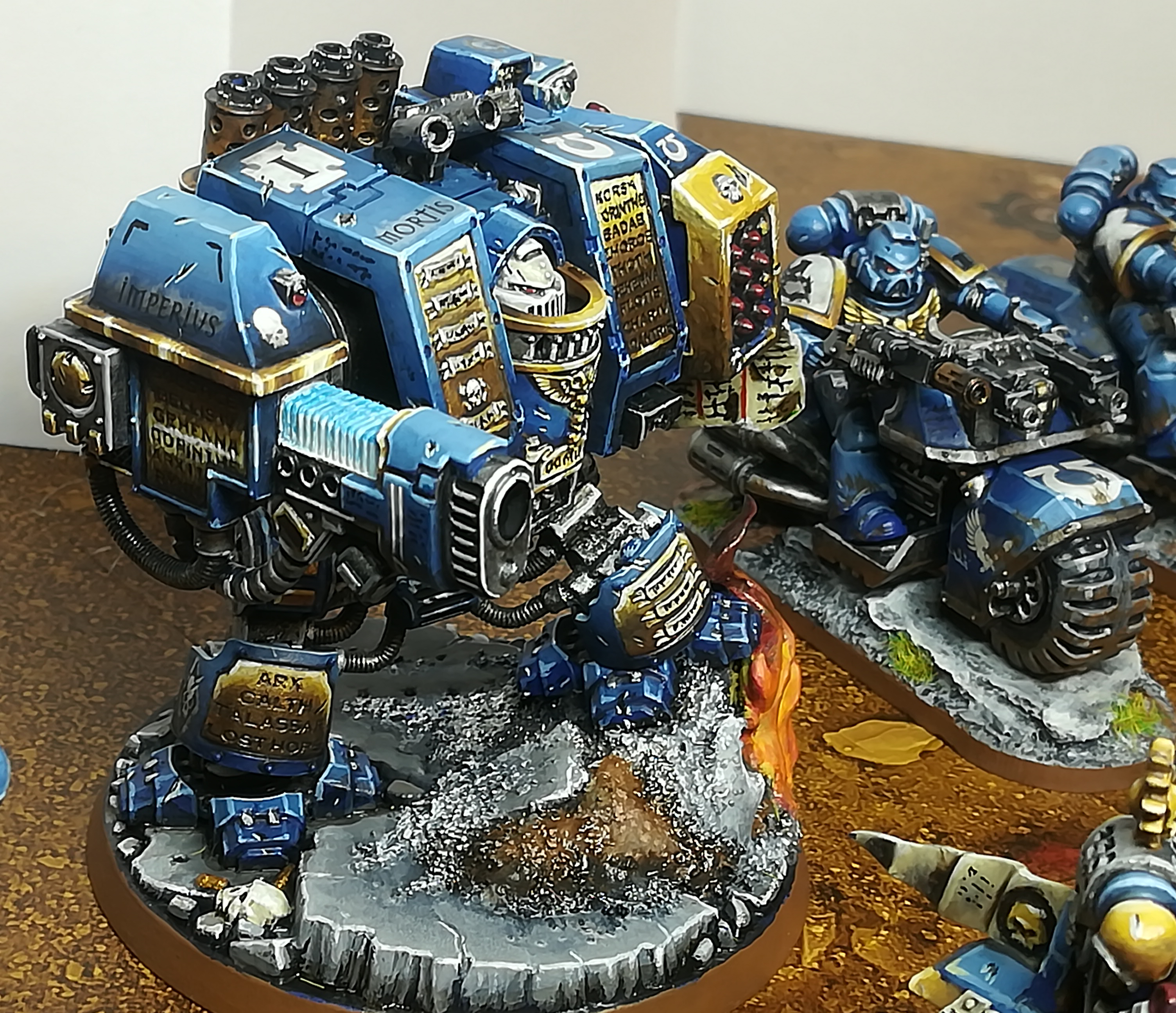 Space Marine Ultramarine Venerable Dreadnought, Ultramarines - Escalation  500 Points
