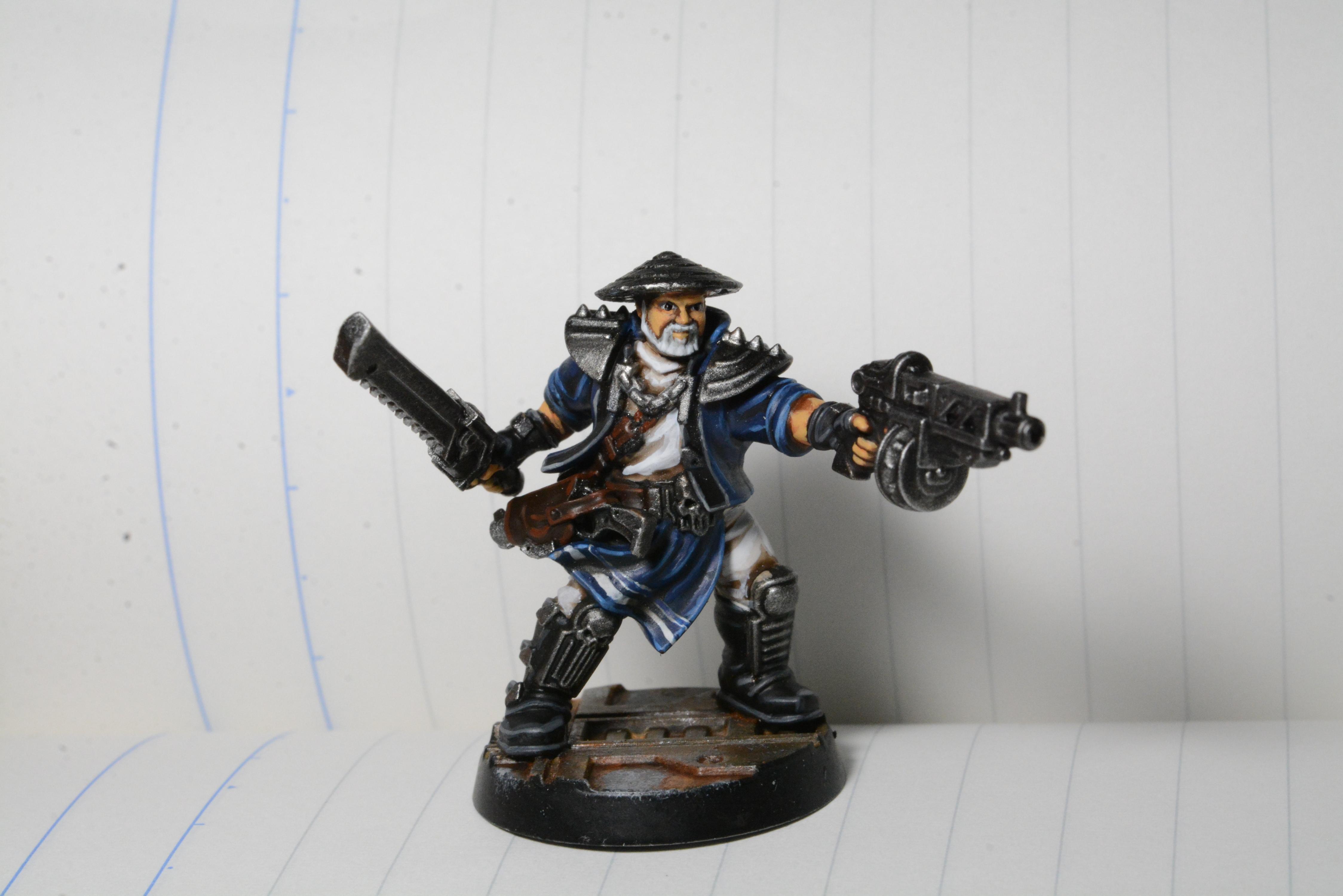 Asia, Asian, Autogun, Chainsword, Civilian, Conversion, Edo, Freehand, Ganger, Hive, Human, Japanese, N17, Necromunda, Orlock, Samurai, Underhive, Urban, Warhammer 40,000