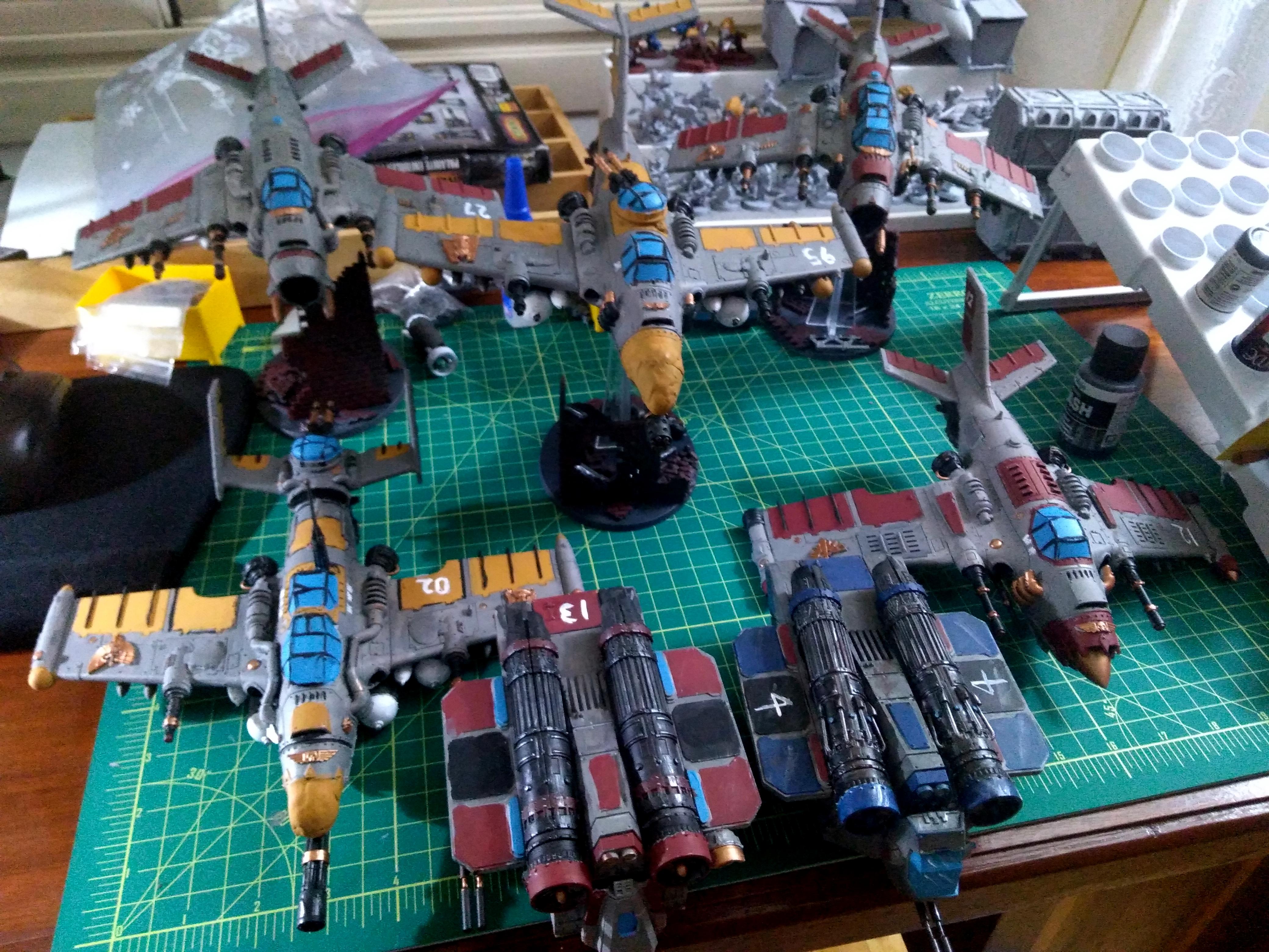 Arvus Lighter, Avenger, Dakkajet, Flyer, Imperial Guard, Lighting, Thunderbolt