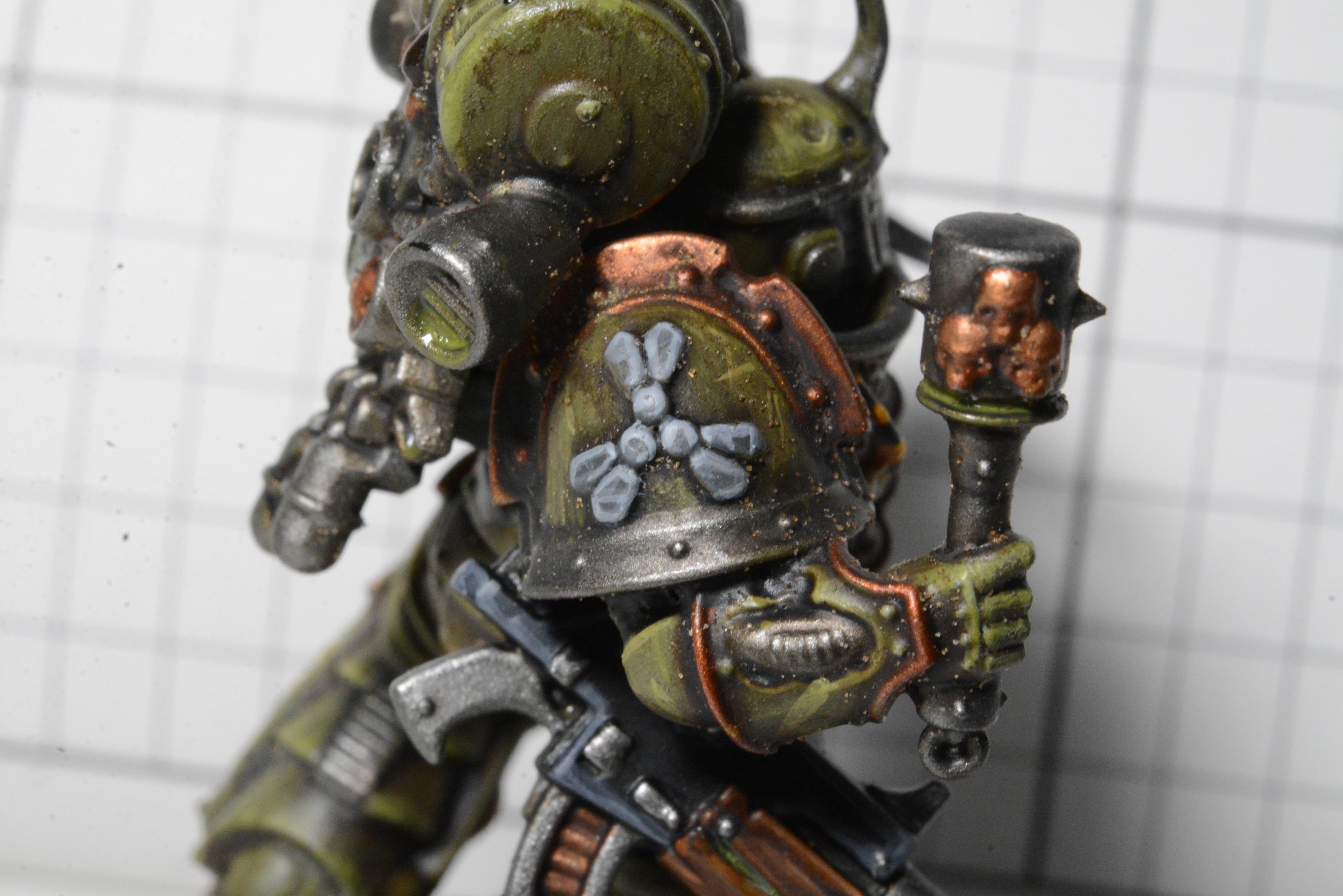 Battle Damage, Body Horror, Chaos, Chaos Space Marines, Corrosion, Corruption, Death Guard, Decay, Gore, Green, Nurgle, Plague, Plague Marines, Rot, Rust, Space Marine Heroes, Space Marine Heroes 3, Warhammer 40,000, Weathered