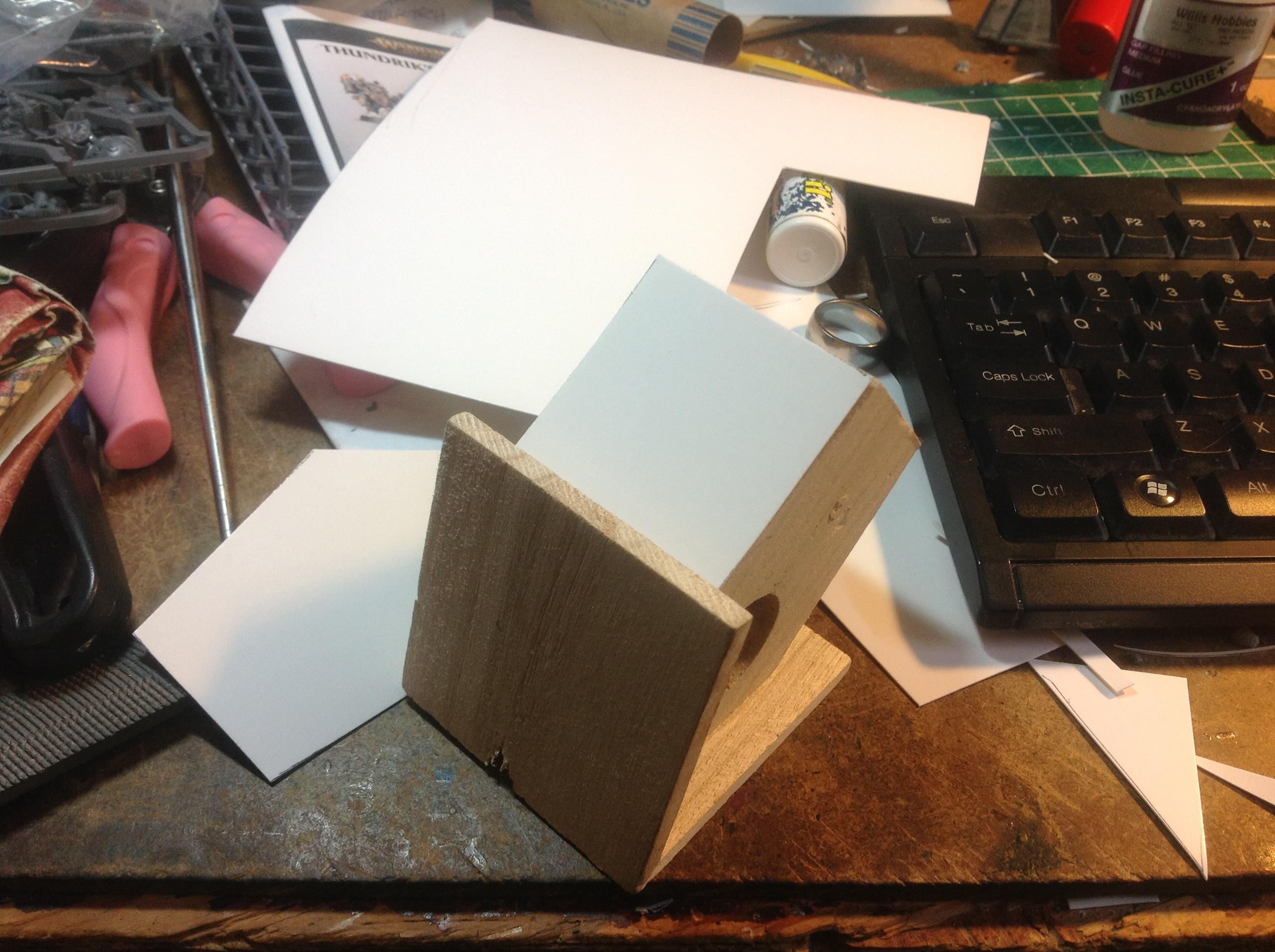 Birdhouse, Cardstock, Easy, Inq28, Inquisimunda, Kill Team, Killteam, Kitbash, Necromunda, Papercraft, Spacehulk, Terrain, Vent, Waaazag, Warhammer 40,000, Wood, Work In Progress
